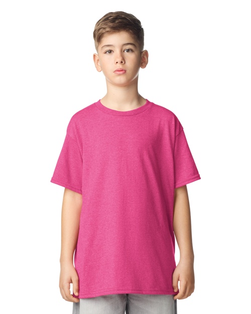 Brite Beginnings Youth T-Shirt – S (6-8), Heather Heliconia