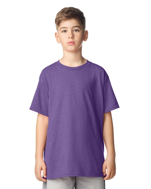 Brite Beginnings Youth T-Shirt – S (6-8), Heather Purple