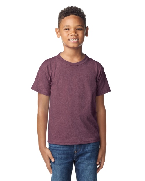 Brite Beginnings Youth T-Shirt – L (14-16), Heather Maroon