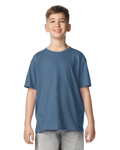 Brite Beginnings Youth T-Shirt – M (10-12), Heather Indigo
