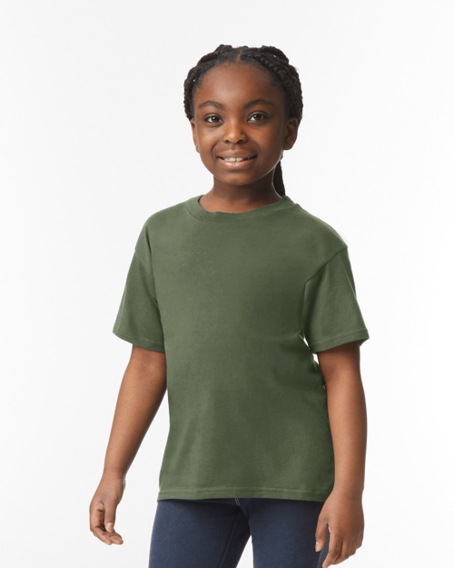 Brite Beginnings Youth T-Shirt – S (6-8), Military Green