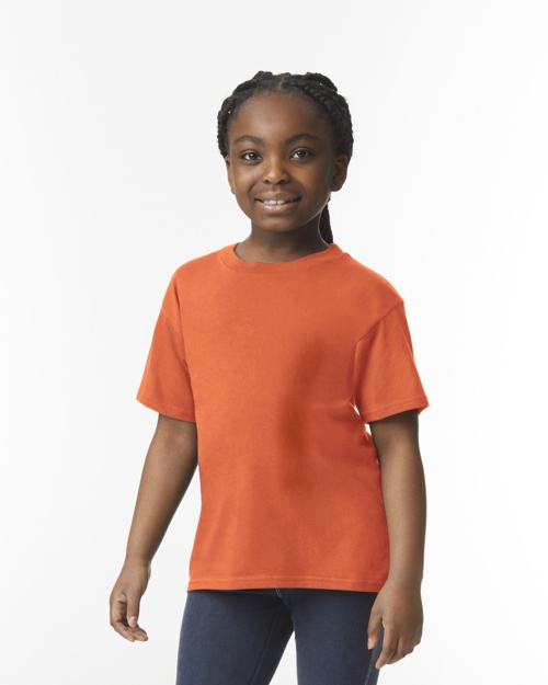 Brite Beginnings Youth T-Shirt – M (10-12), Heather Orange