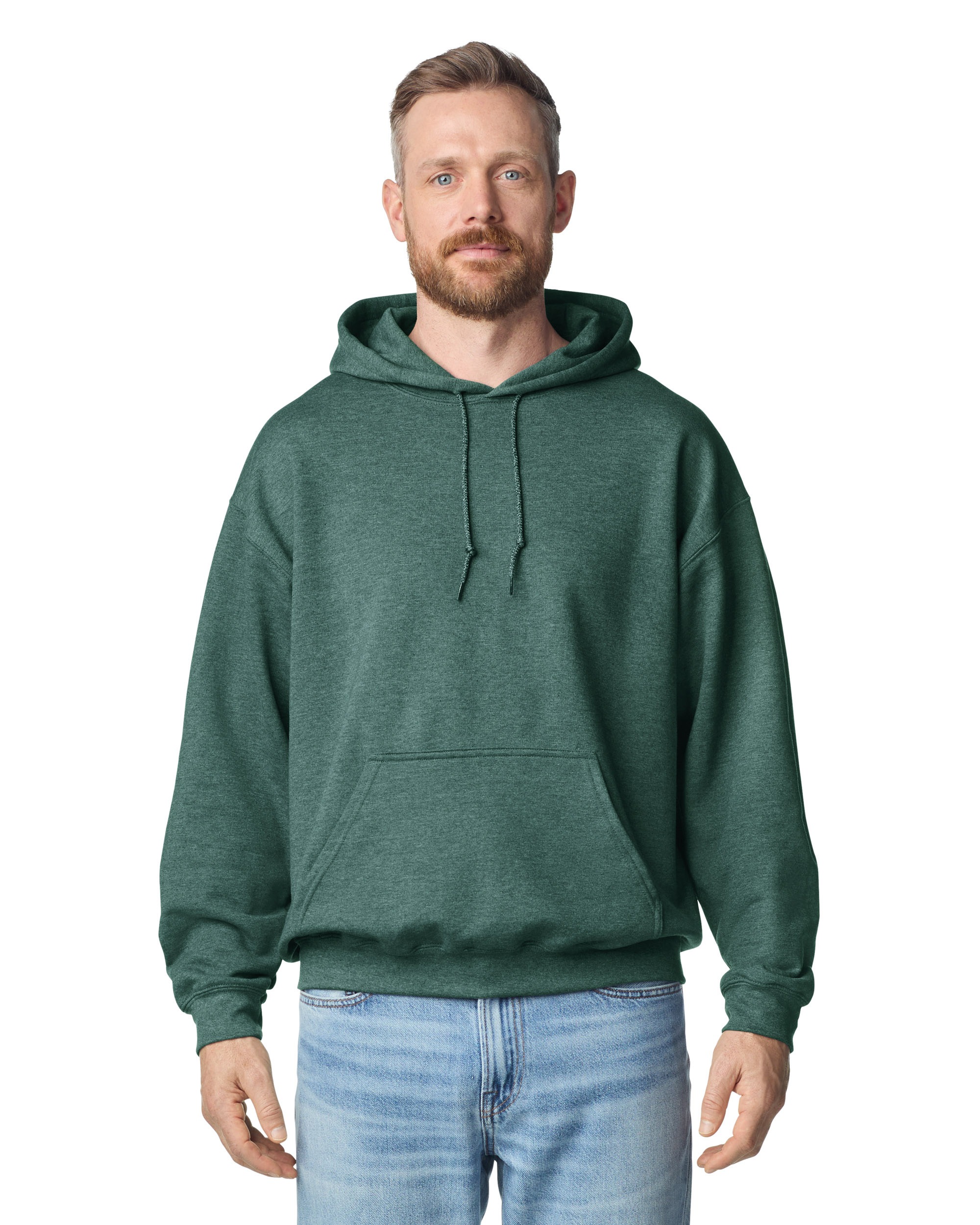 Brite Beginnings Adult Hoodie – X-Large, Heather Dark Green