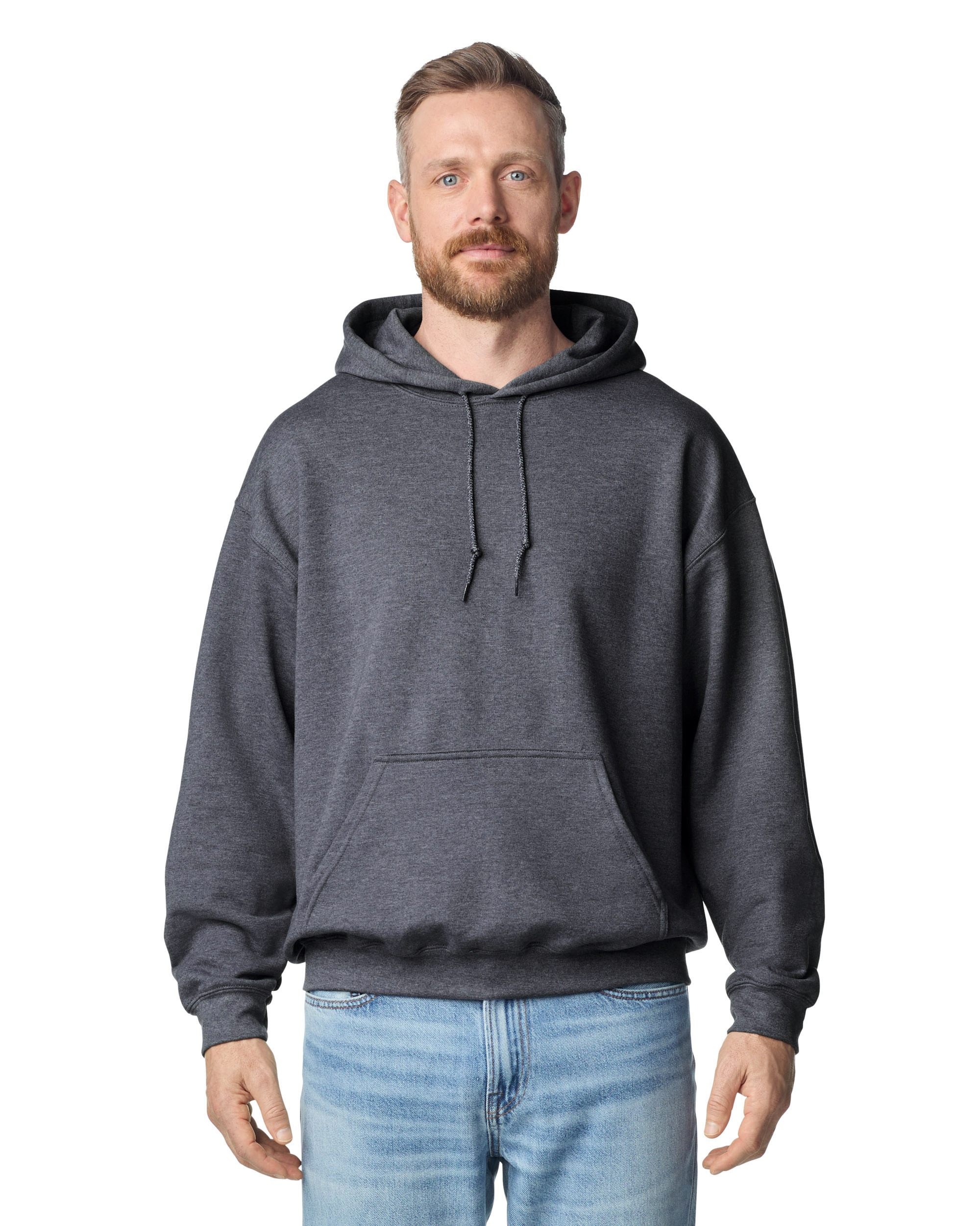 Brite Beginnings Adult Hoodie – Small, Heather Dark Navy
