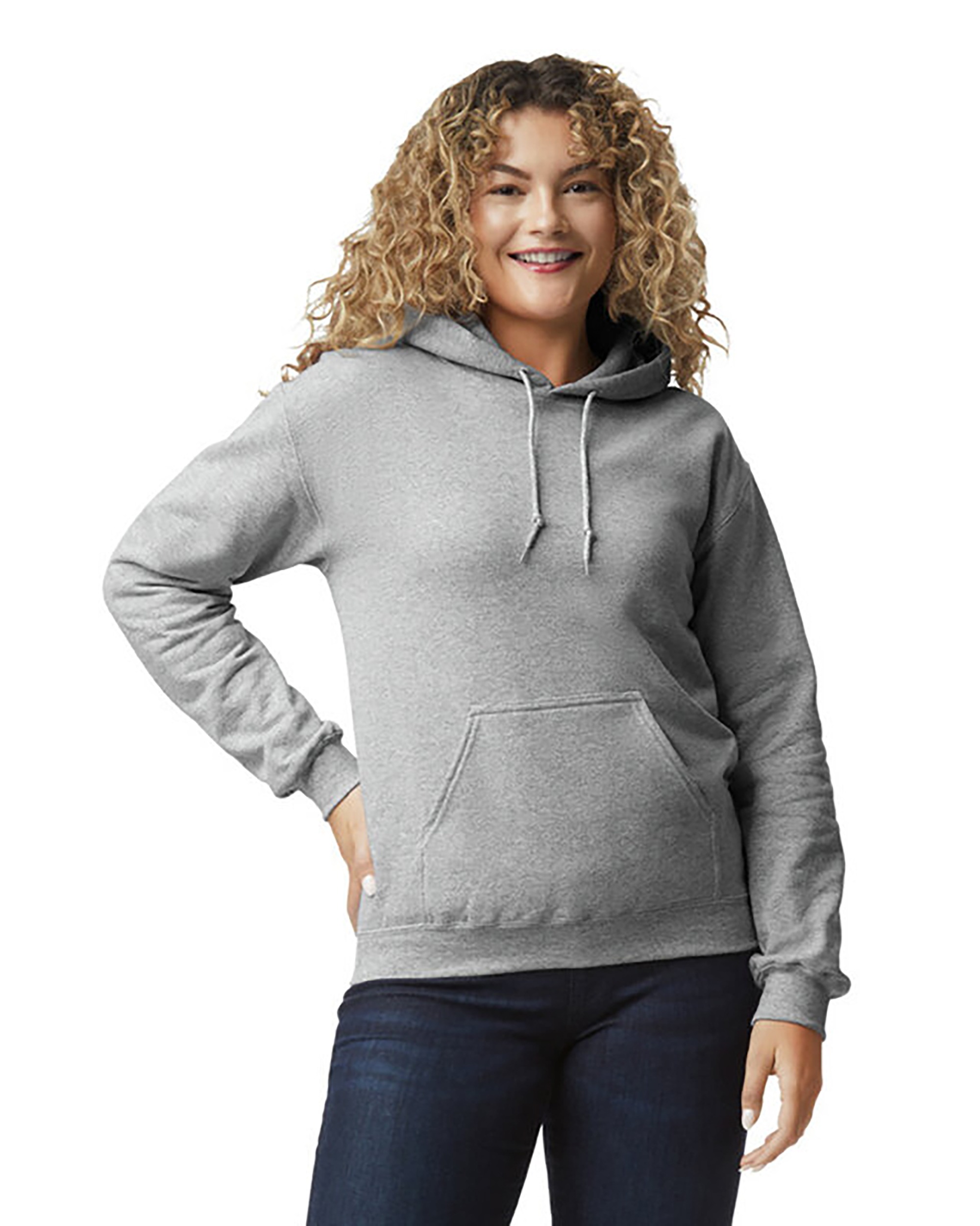 Brite Beginnings Adult Hoodie – Large, Sport Grey