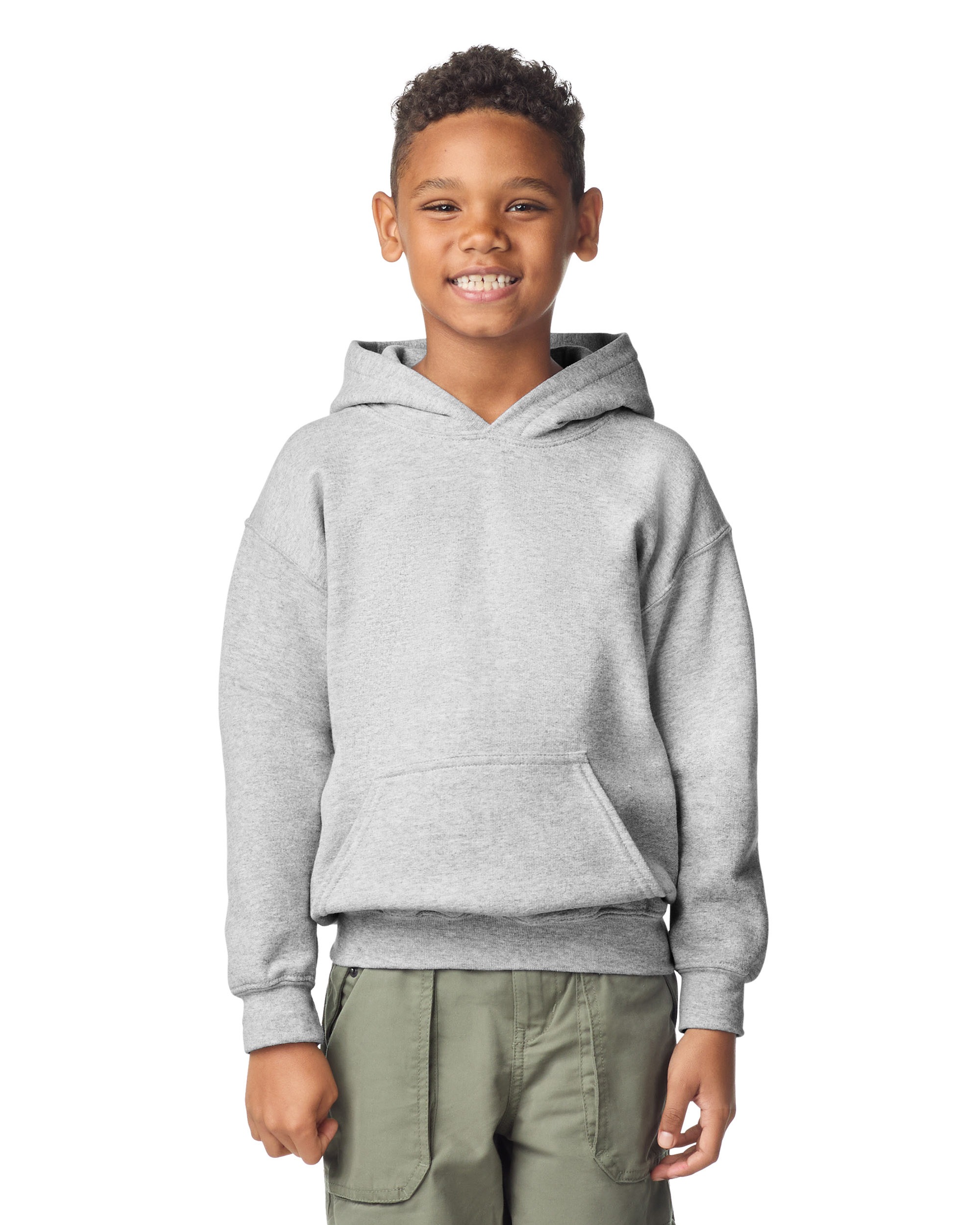Brite Beginnings Youth Hoodies – M (10-12), Ash