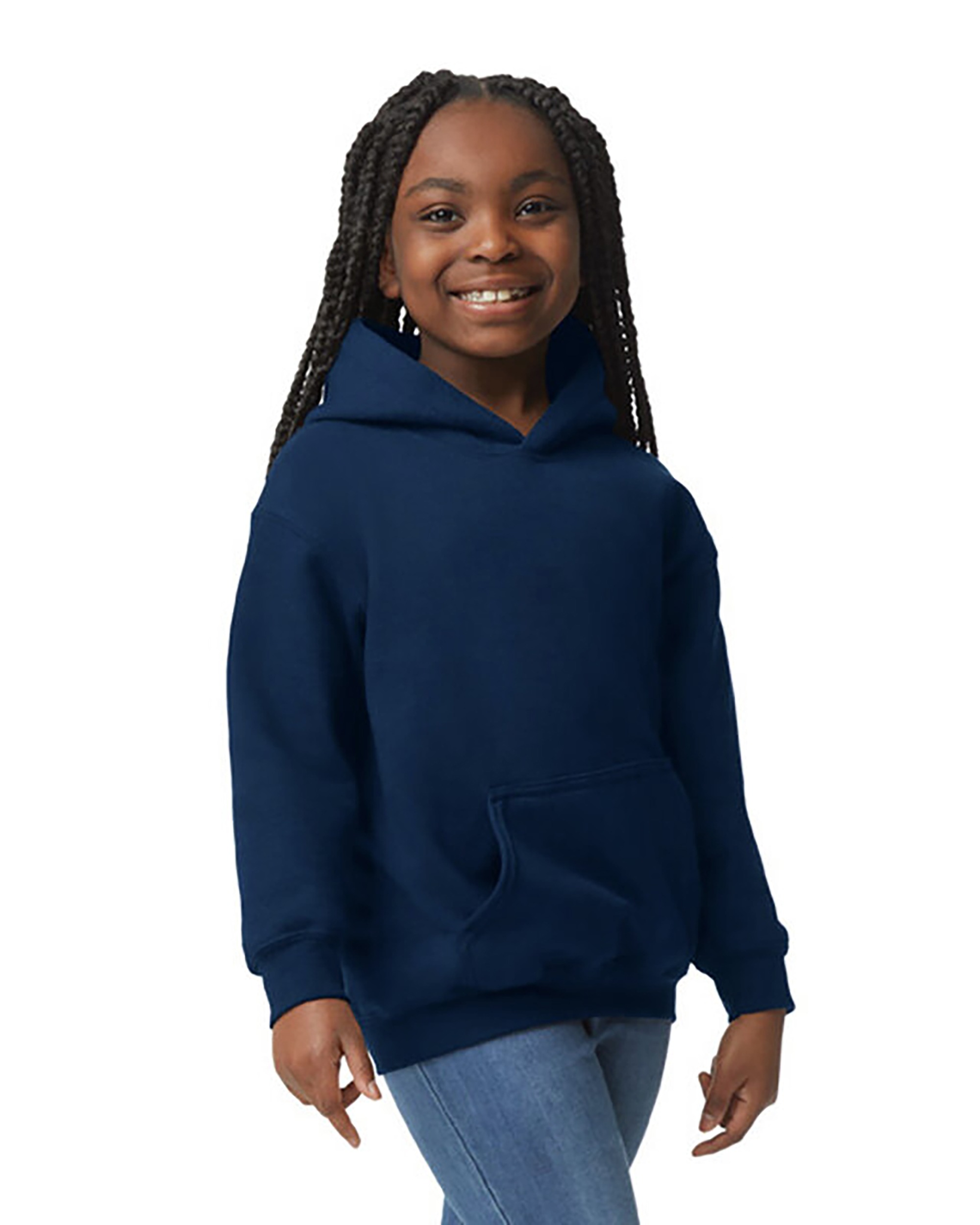 Brite Beginnings Youth Hoodies – M (10-12), Navy