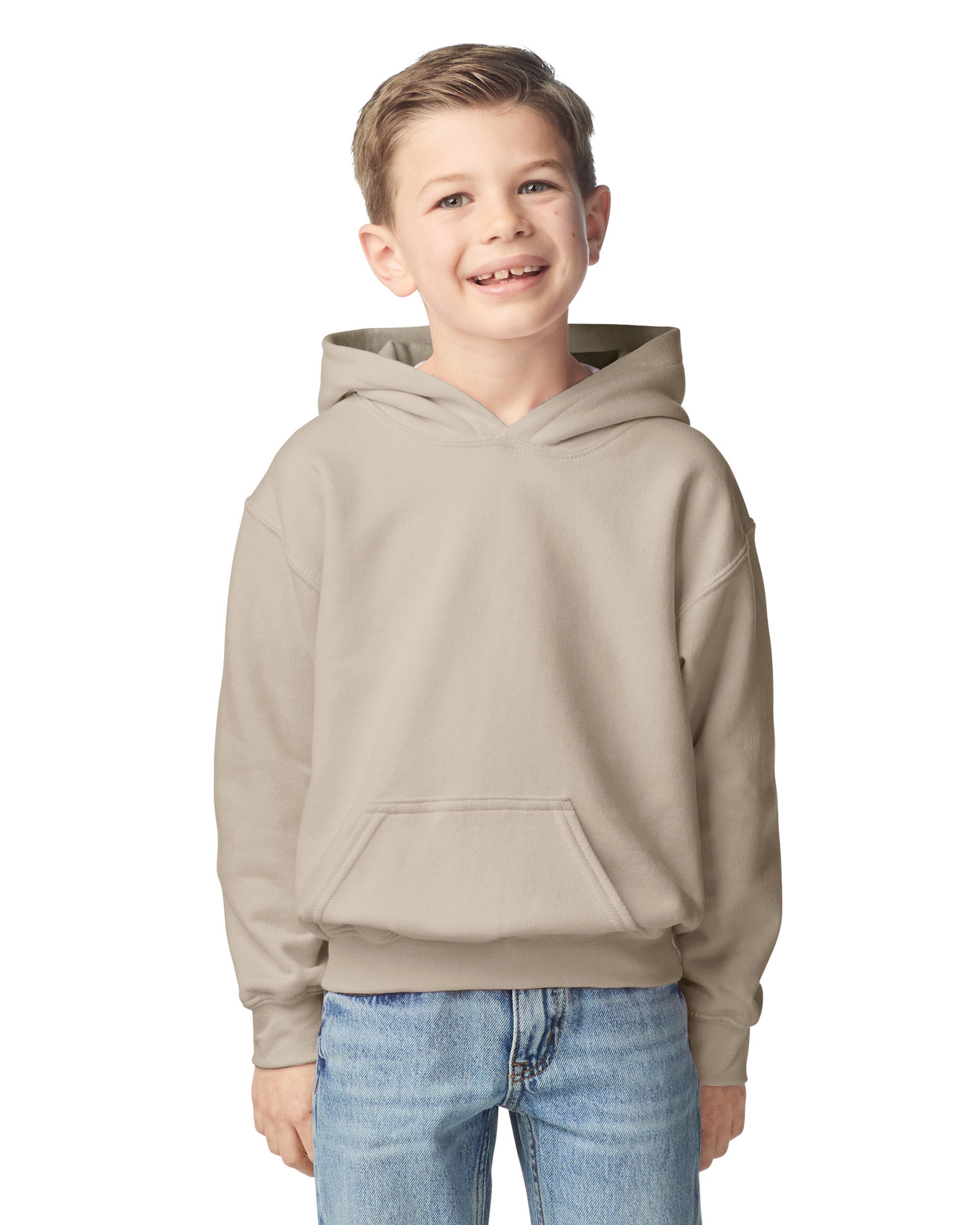 Brite Beginnings Youth Hoodies – M (10-12), Sand