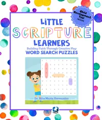 Little Scripture Learners: Bible Word Search Puzzles for Kids Ages 4–8 | 52 Scripture-Based Puzzles  – Image 1