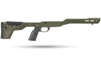 MDT: HNT26 Chassis System – Howa 1500 SA / Weatherby Vanguard SA - RH, Standard Forend - Folding Buttstock, Cobalt Green