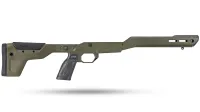 MDT: HNT26 Chassis System – Tikka T3/T3x SA - RH, ARCA Forend - Folding Buttstock, Cobalt Green