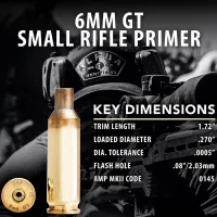 Alpha Munitions: 6mm GT SRP (Small Rifle Primer) – Image 3