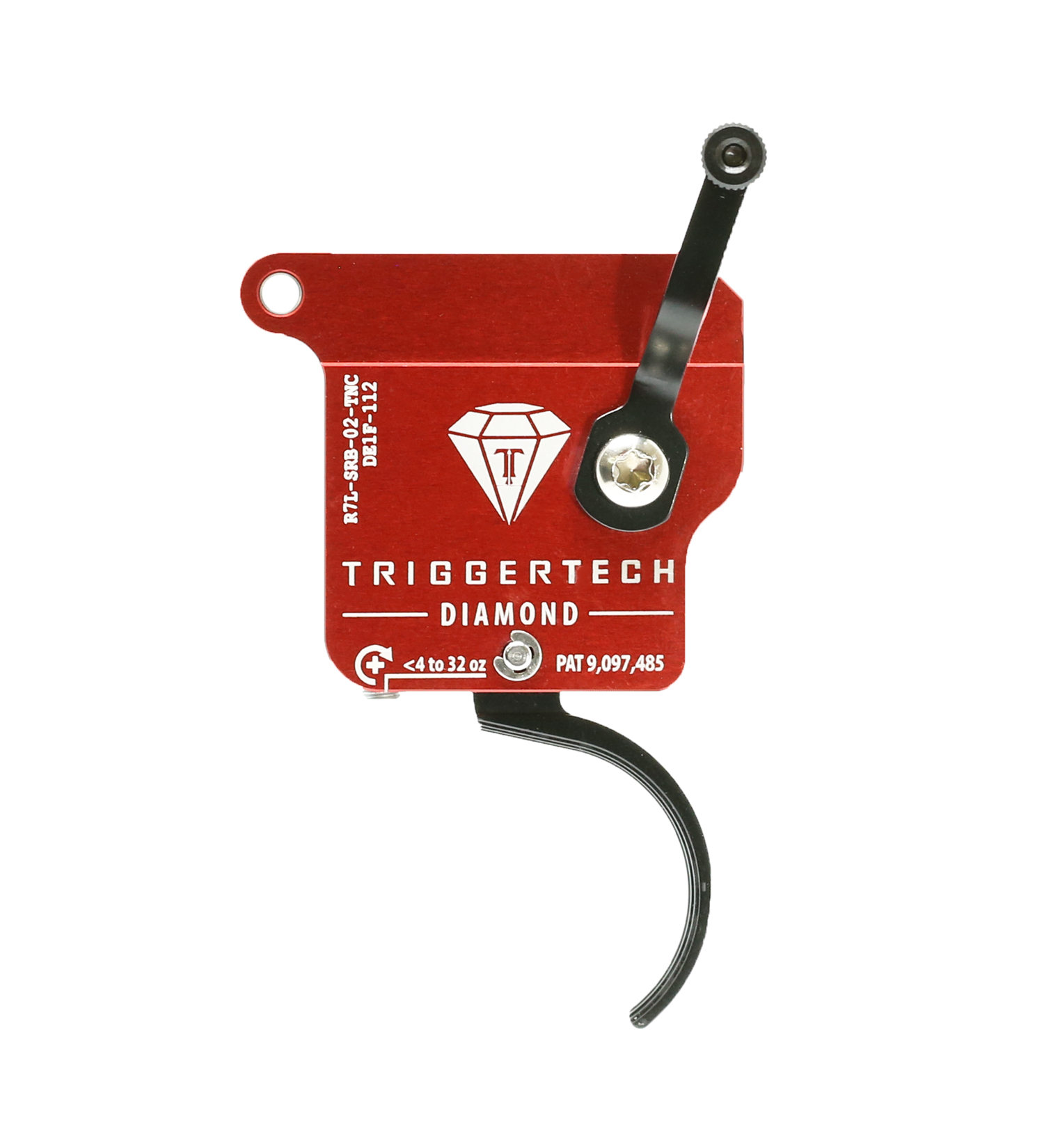 Remington 700 Diamond Trigger (Single Stage) – Left, Black PVD Curved