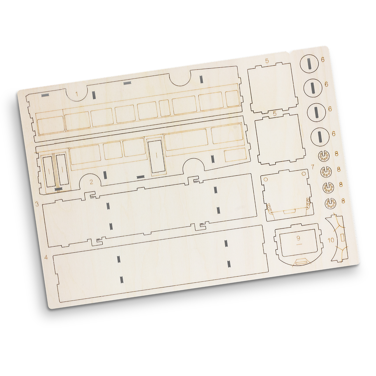 BRANDCRAFT Bus Wooden Model – Image 4