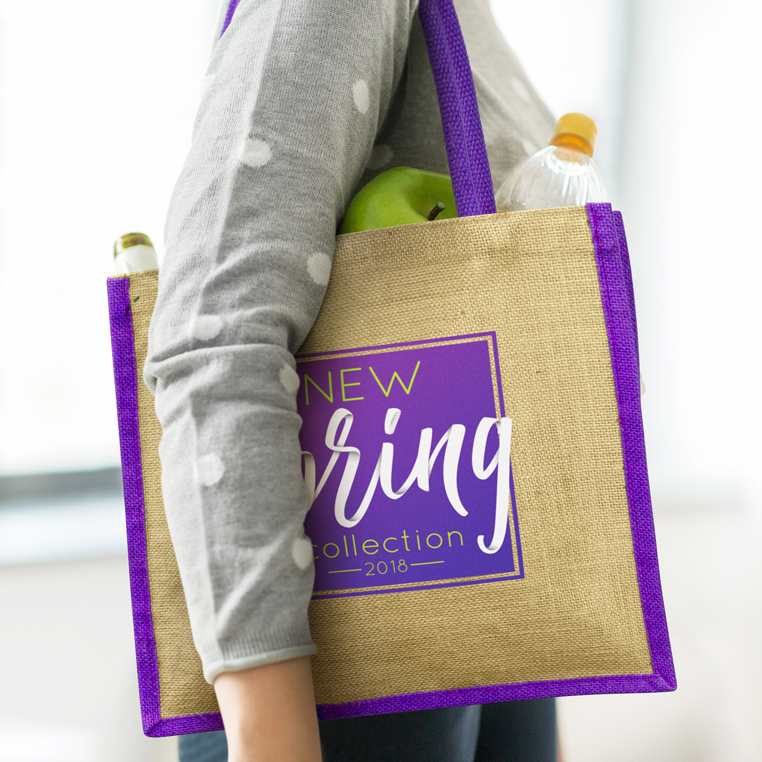 Monza Jute Tote Bag – Image 15