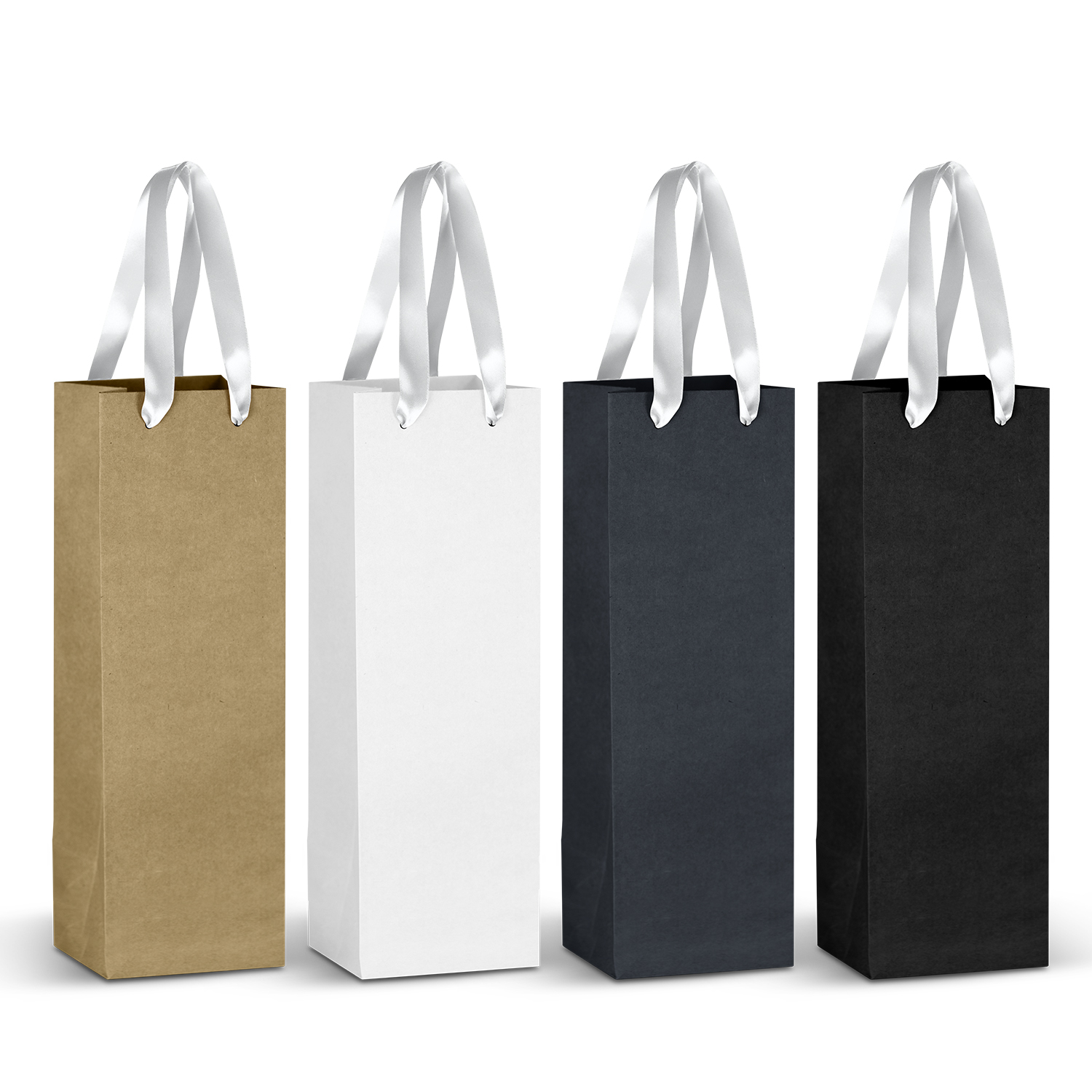 Champagne Ribbon Handle Paper Bag – Image 2