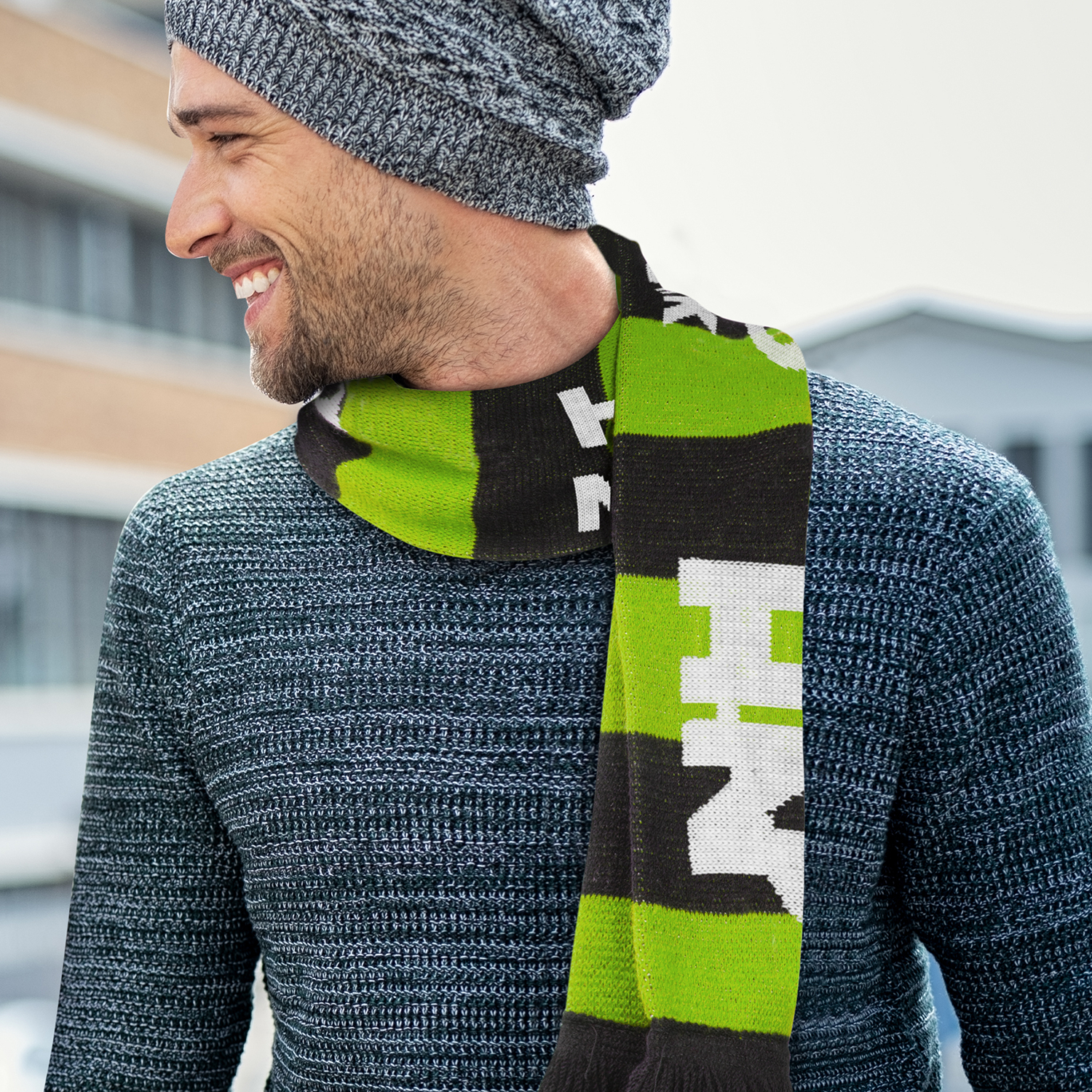 Fairbanks Custom Knitted Scarf – Image 2