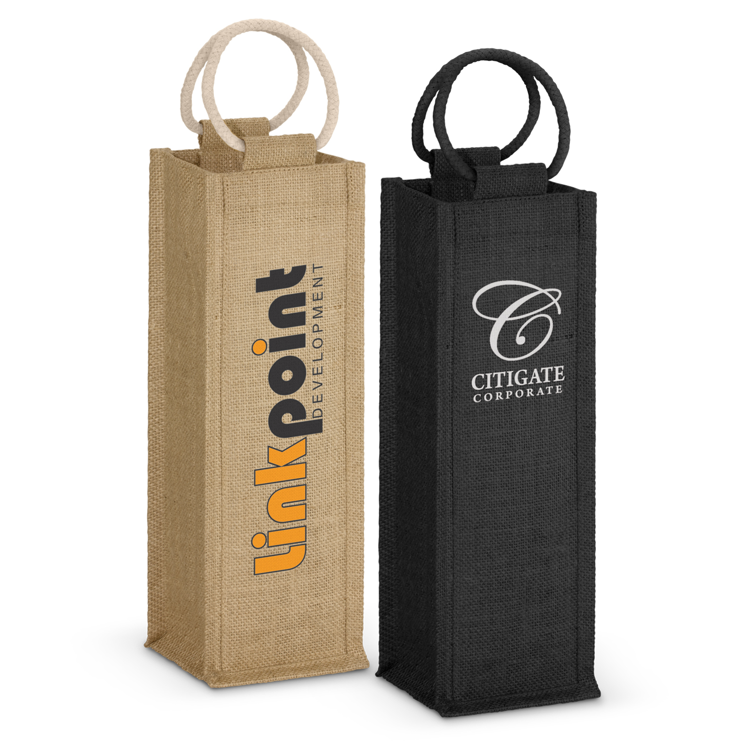 Napoli Jute Wine Carrier – Image 1