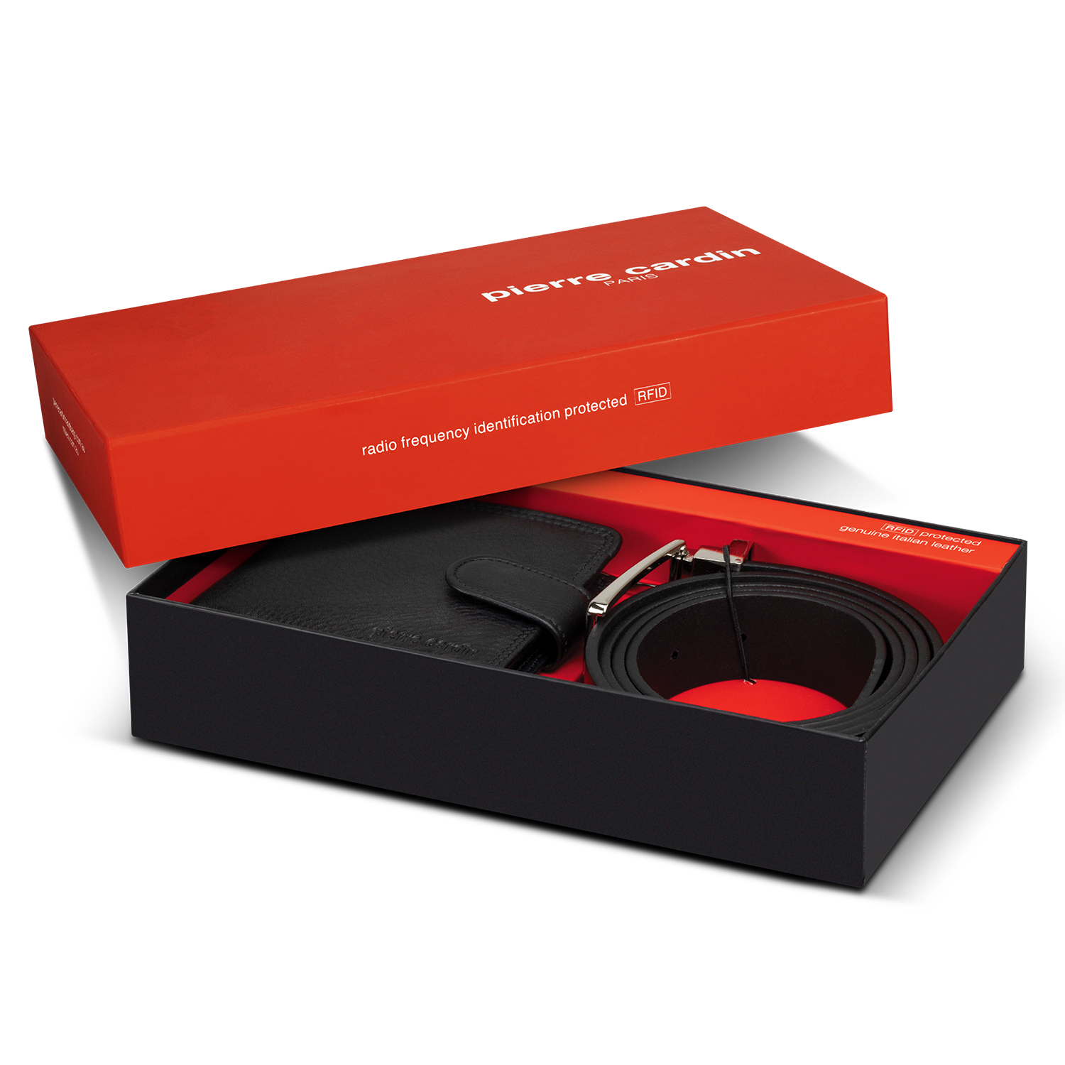 Pierre Cardin Leather Wallet and Belt Gift Set – Image 6