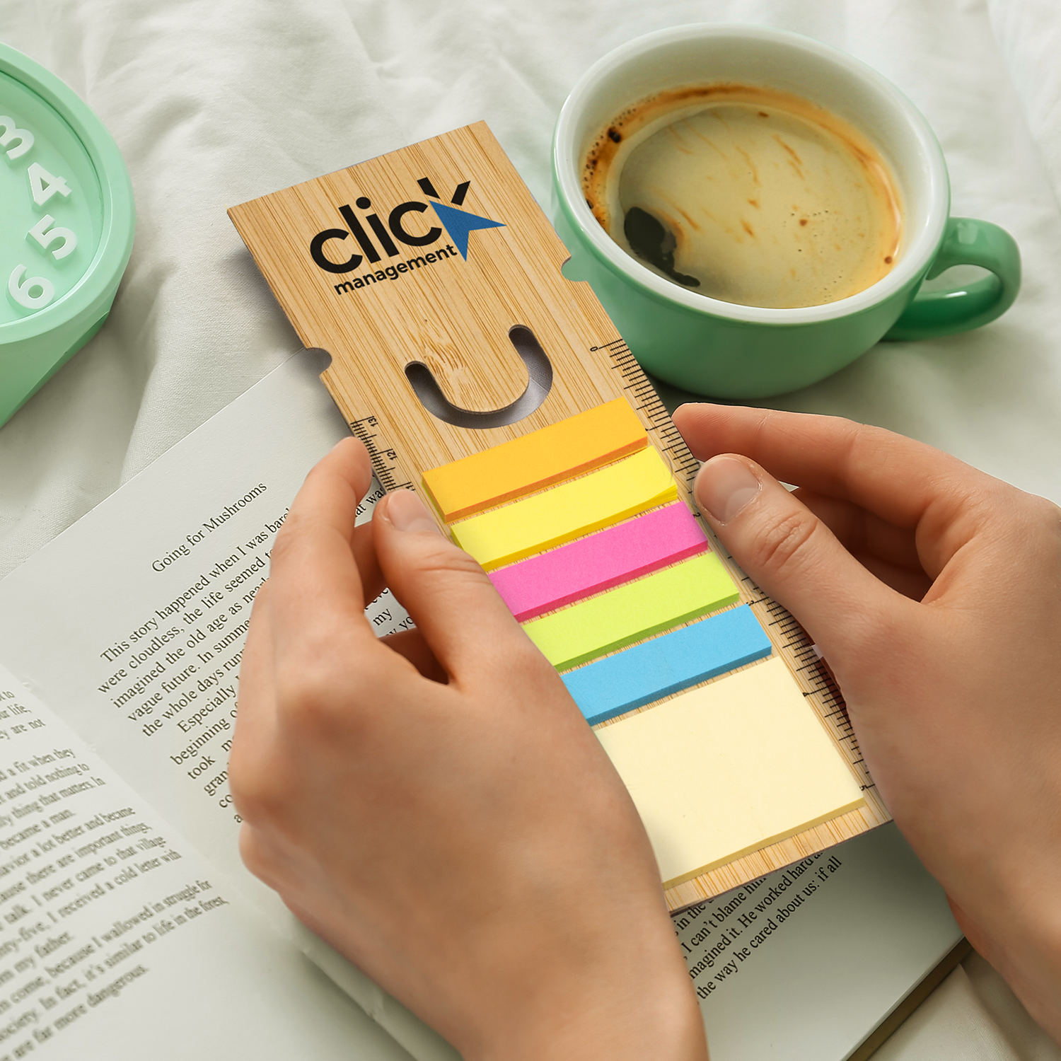 Bamboo Ruler Bookmark - Square – Image 4
