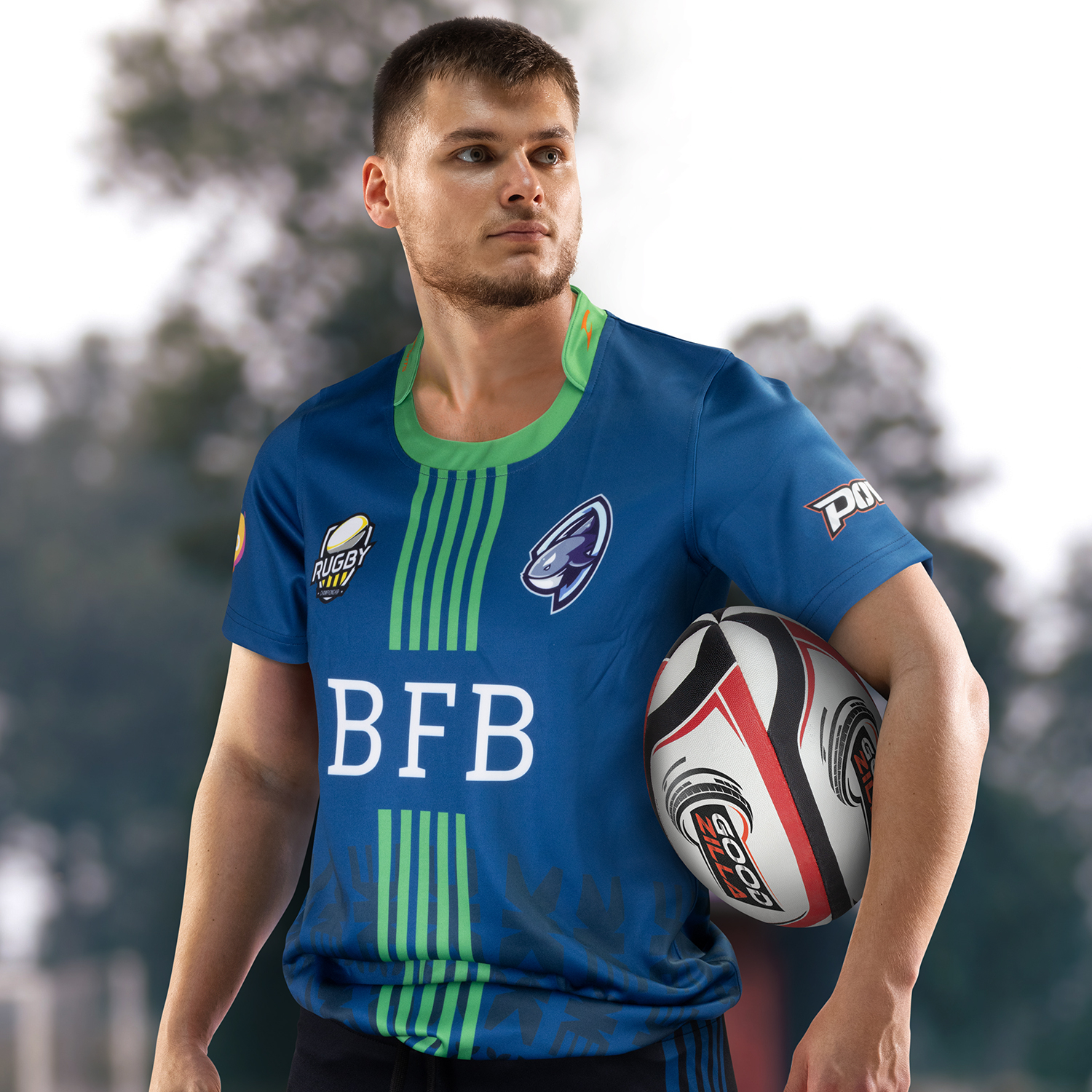 Custom Mens Rugby T-Shirt – Image 4