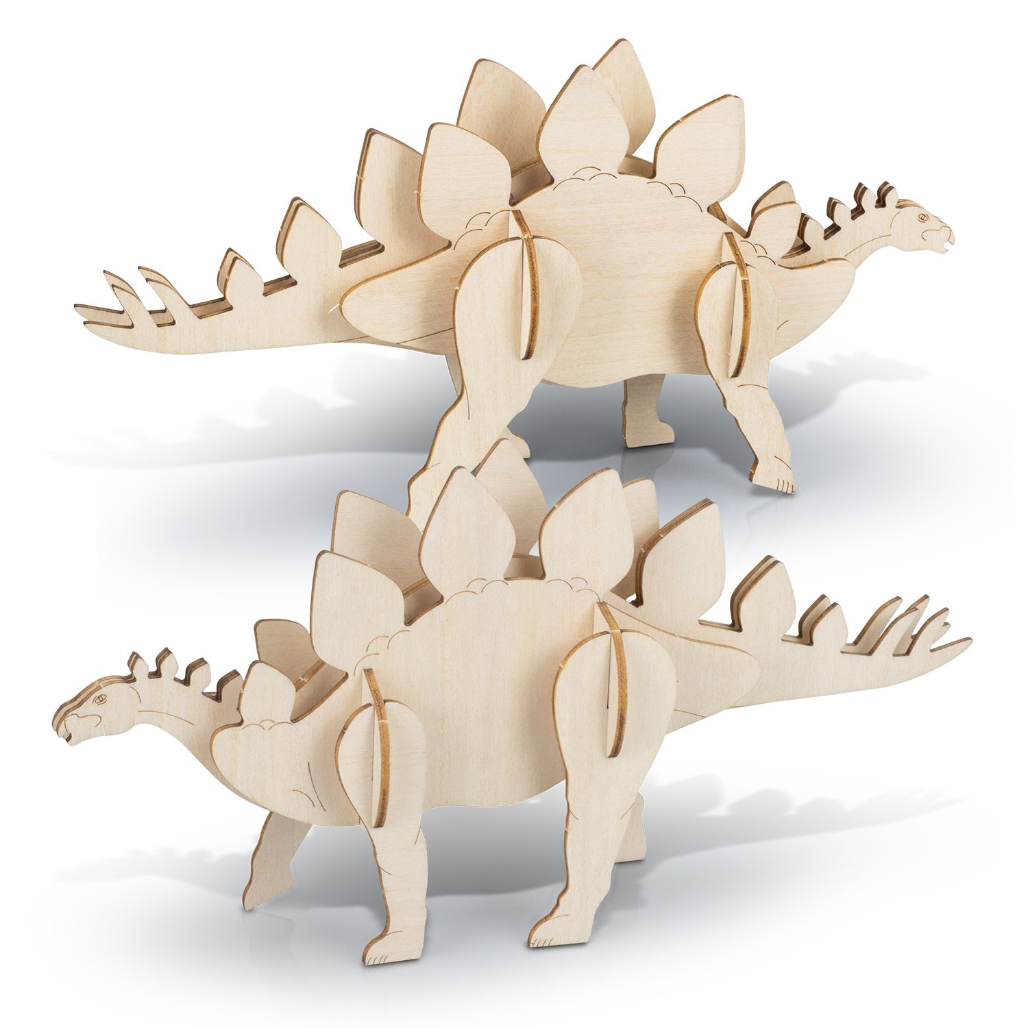 BRANDCRAFT Stegosaurus Wooden Model – Image 3