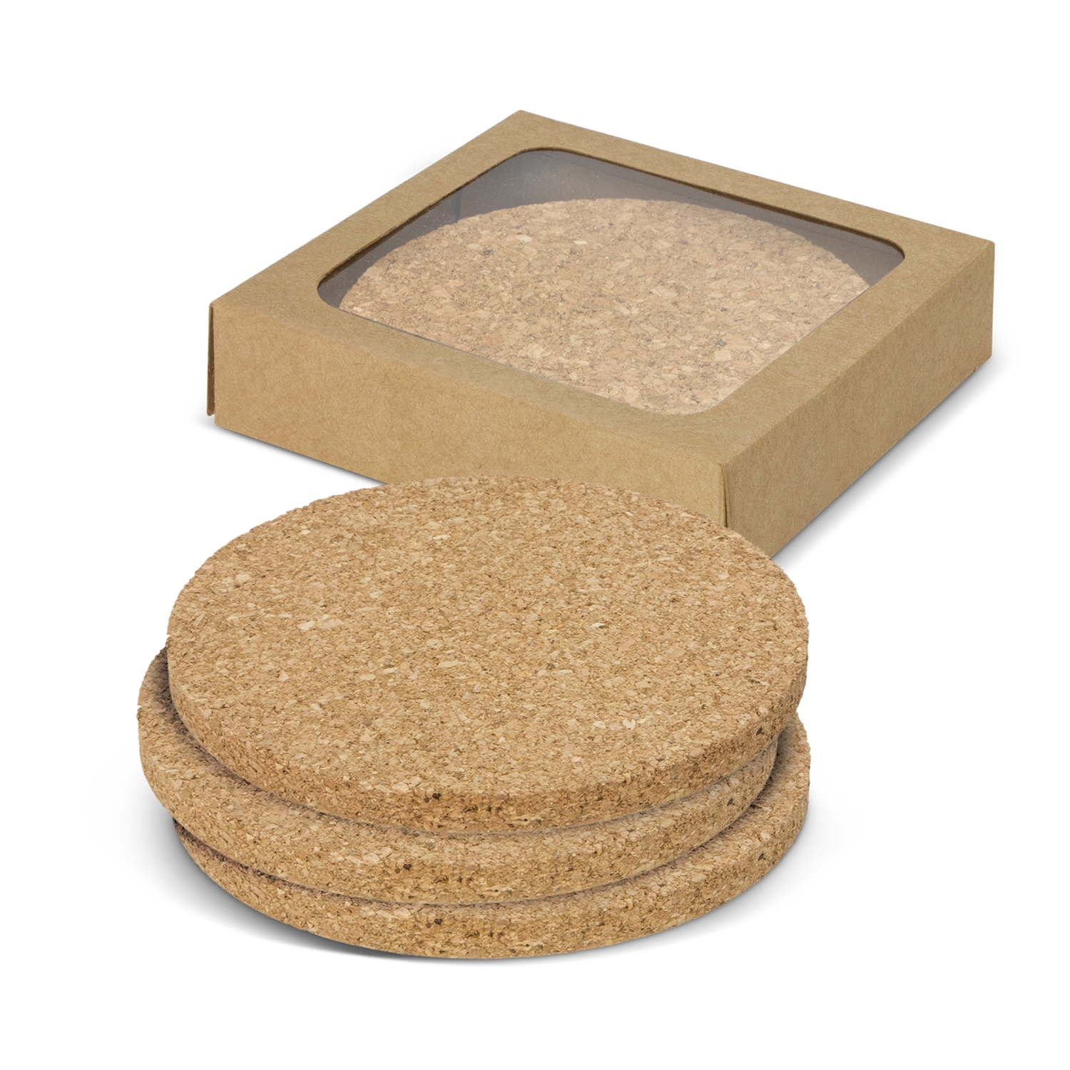 Oakridge Cork Coaster Round - Set of 4 – Image 3