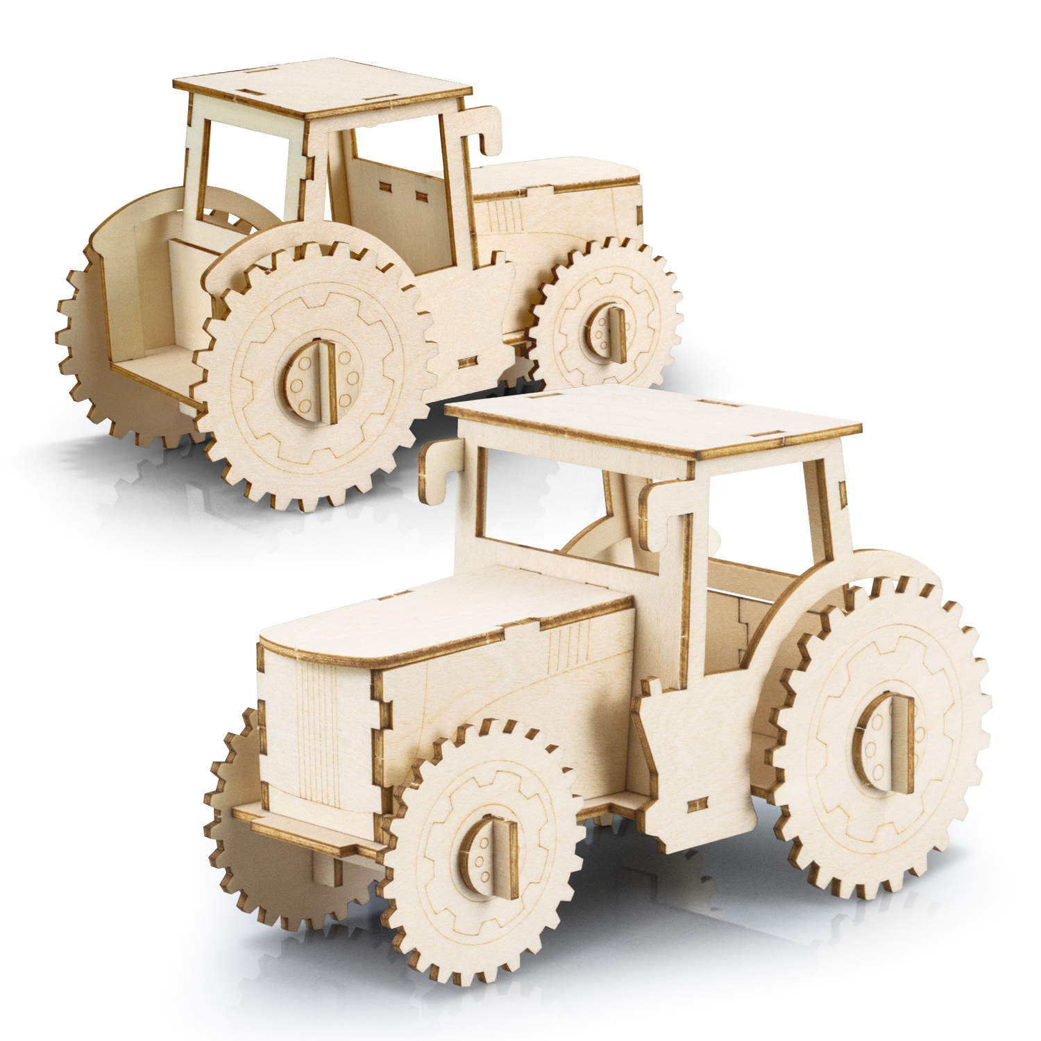 BRANDCRAFT Tractor Wooden Model – Image 3
