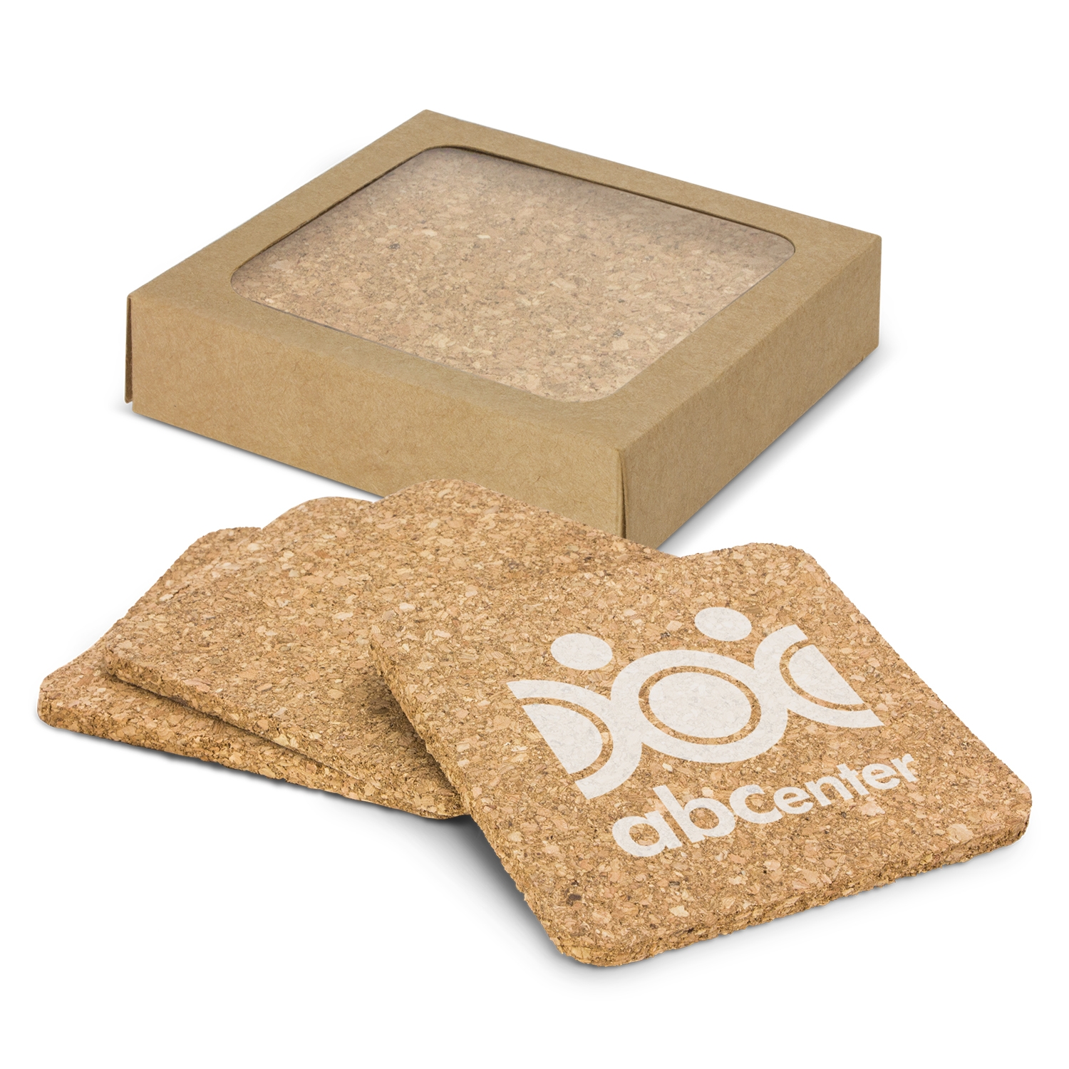 Oakridge Cork Coaster Square - Set of 4 – Image 2