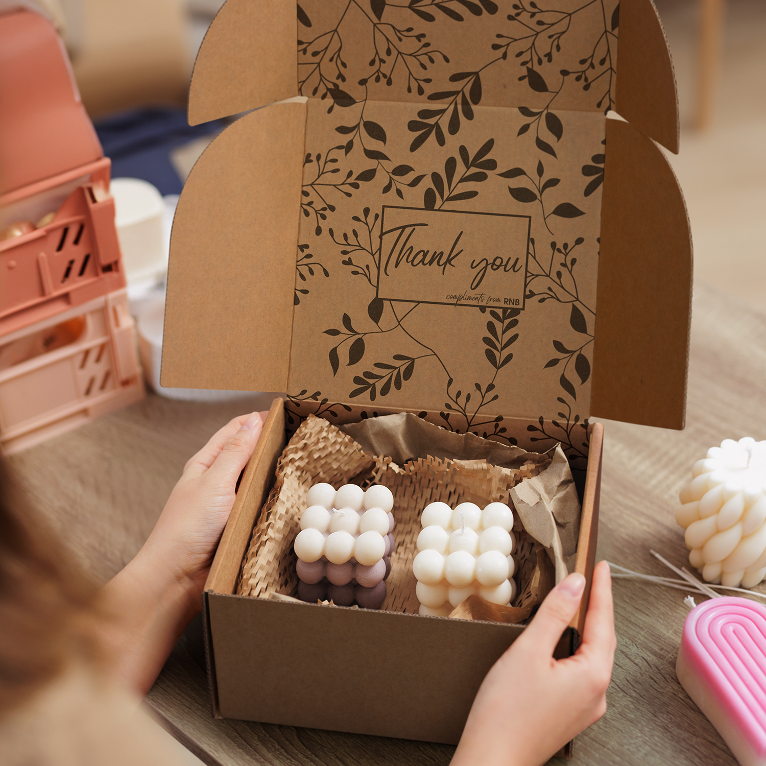 Die Cut Box with Locking Lid - 167x167x83mm – Image 4