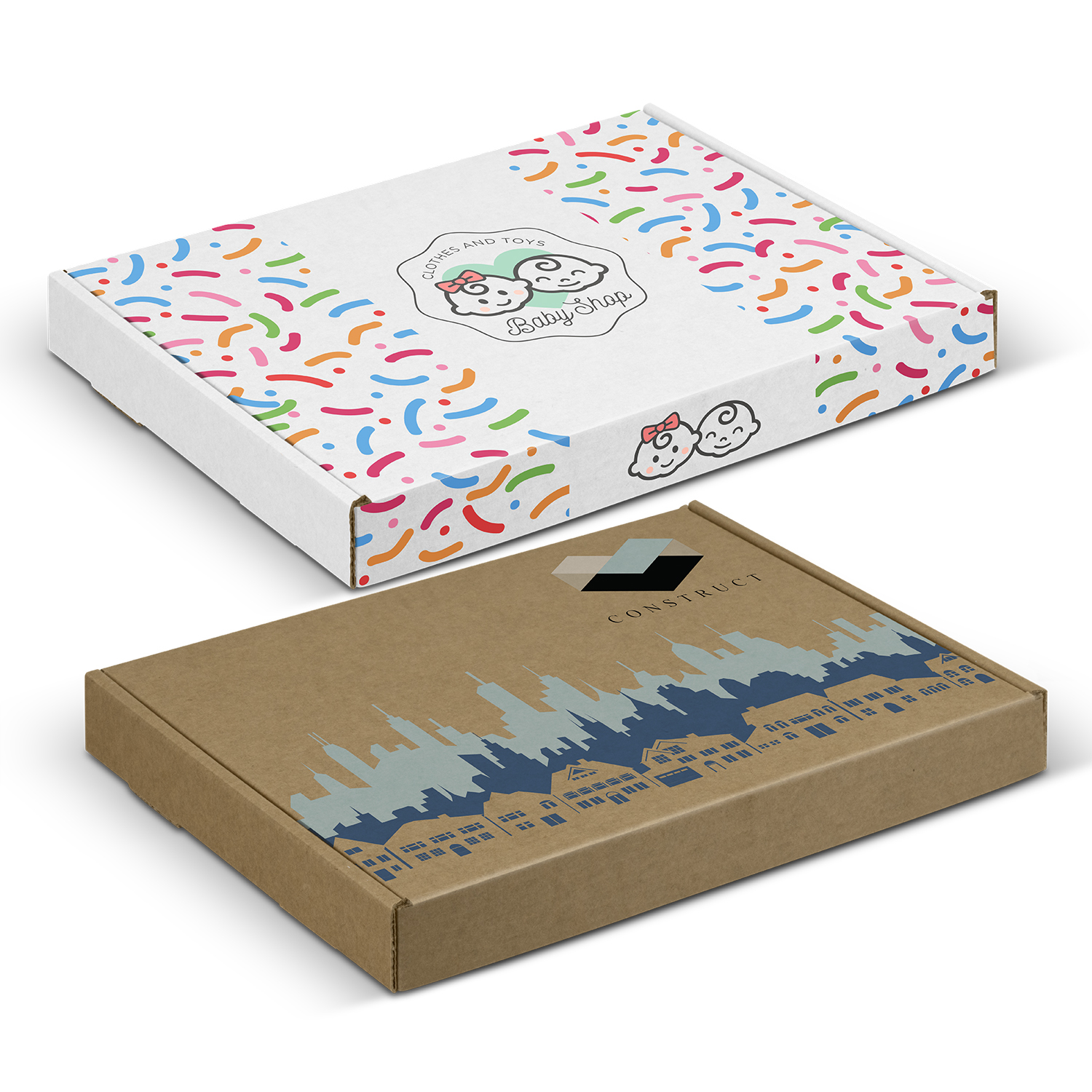 Die Cut Box with Locking Lid - 230x165x22mm – Image 1