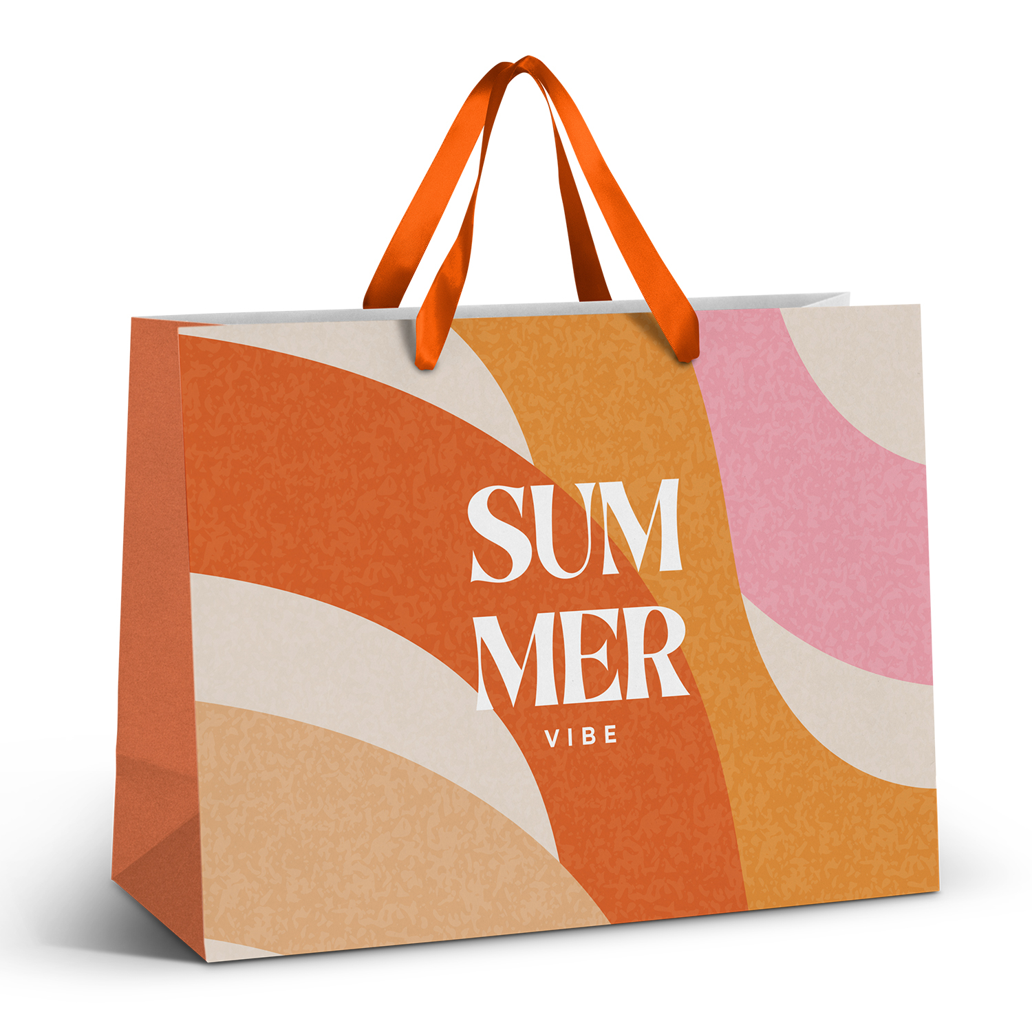 Extra Large Ribbon Handle Paper Bag - Full Colour – Image 1