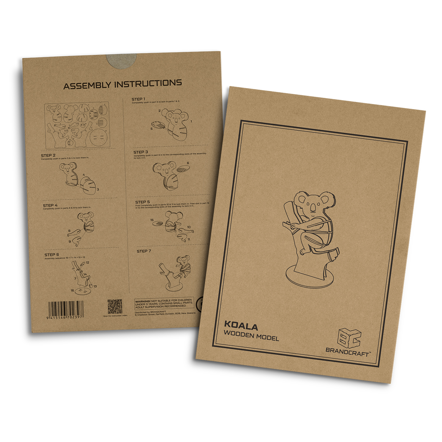 BRANDCRAFT Koala Wooden Model – Image 5