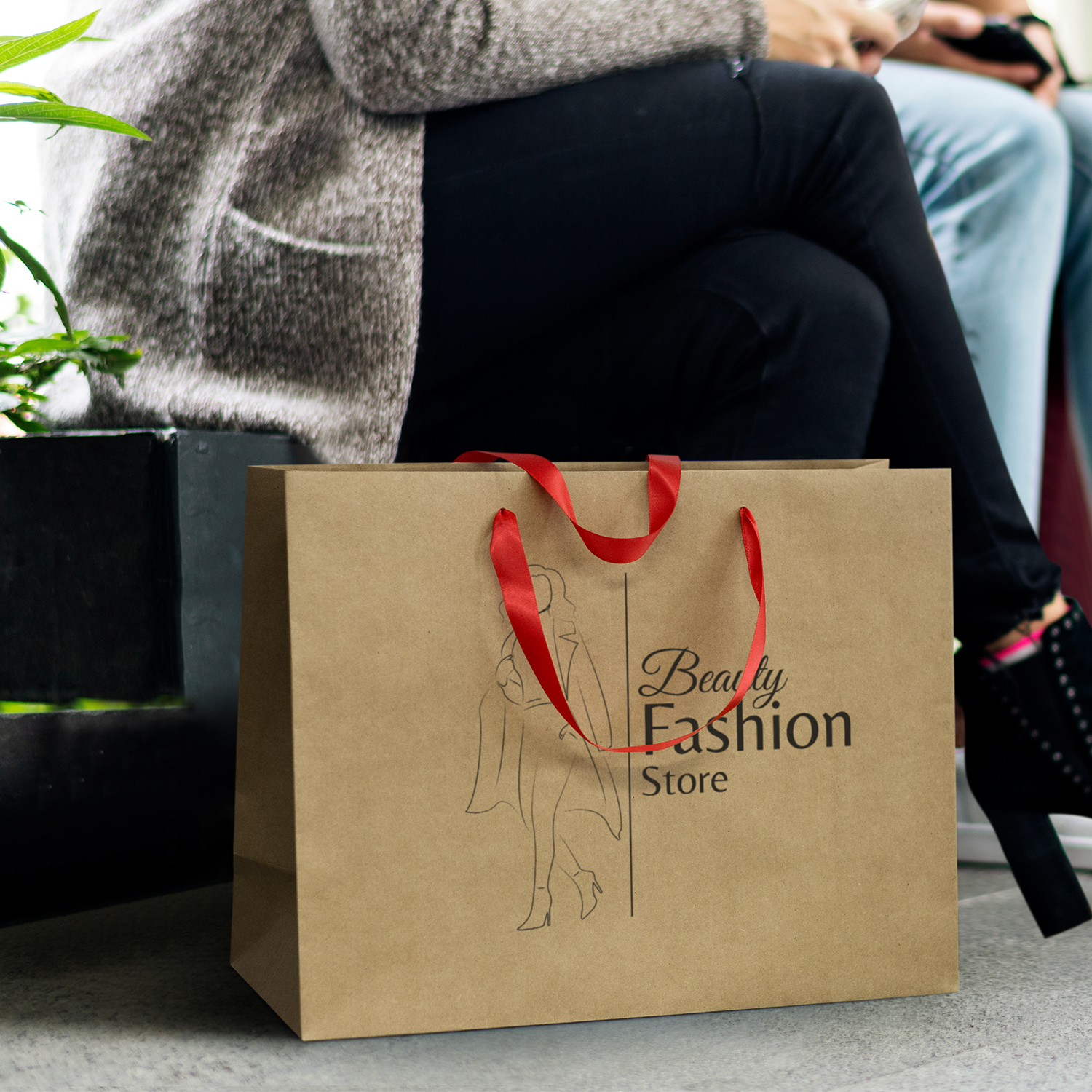 Extra Large Ribbon Handle Paper Bag – Image 14