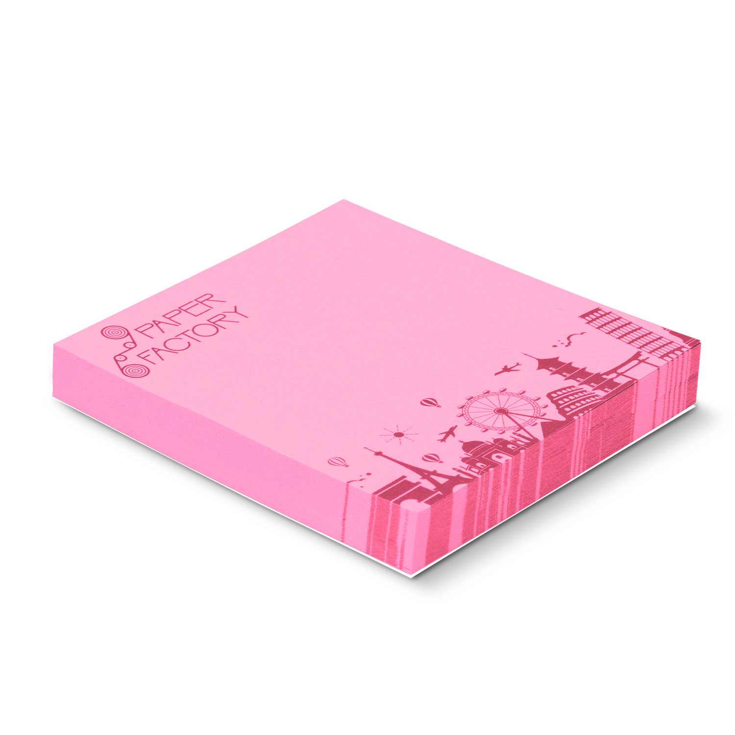 Coloured Sticky Pad 70 x 75mm - 100 Sheets – Image 1