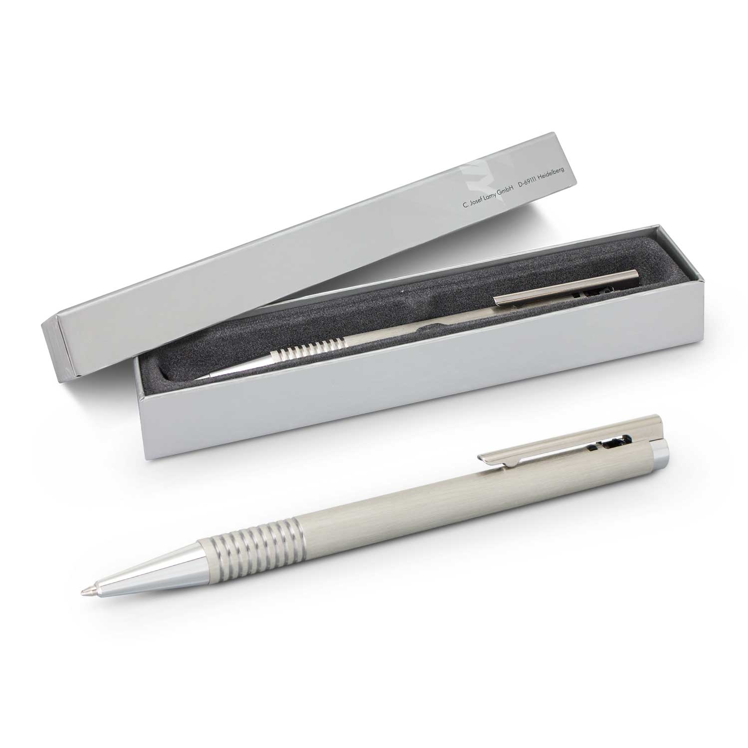 LAMY Logo Pen - Brushed Steel – Image 1