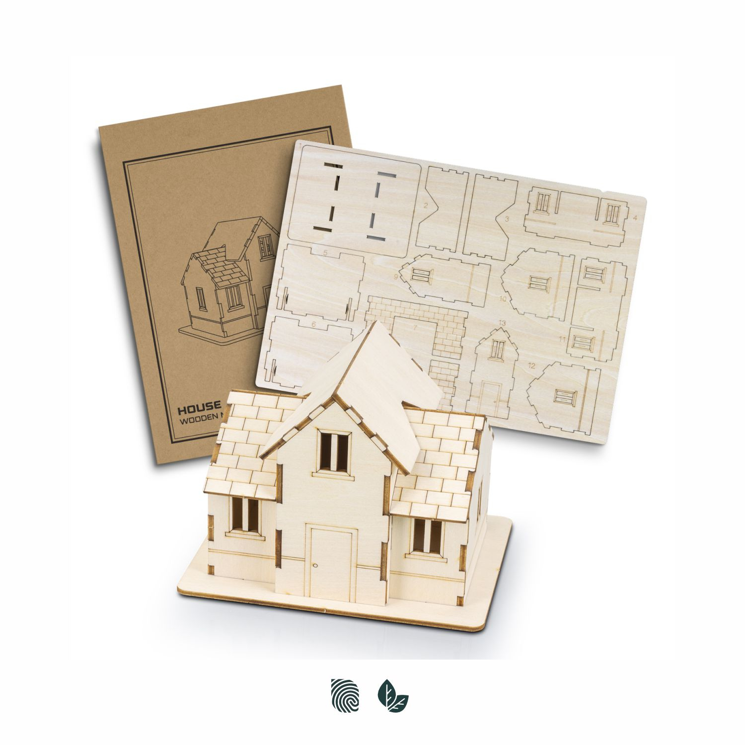 BRANDCRAFT House Wooden Model – Image 1