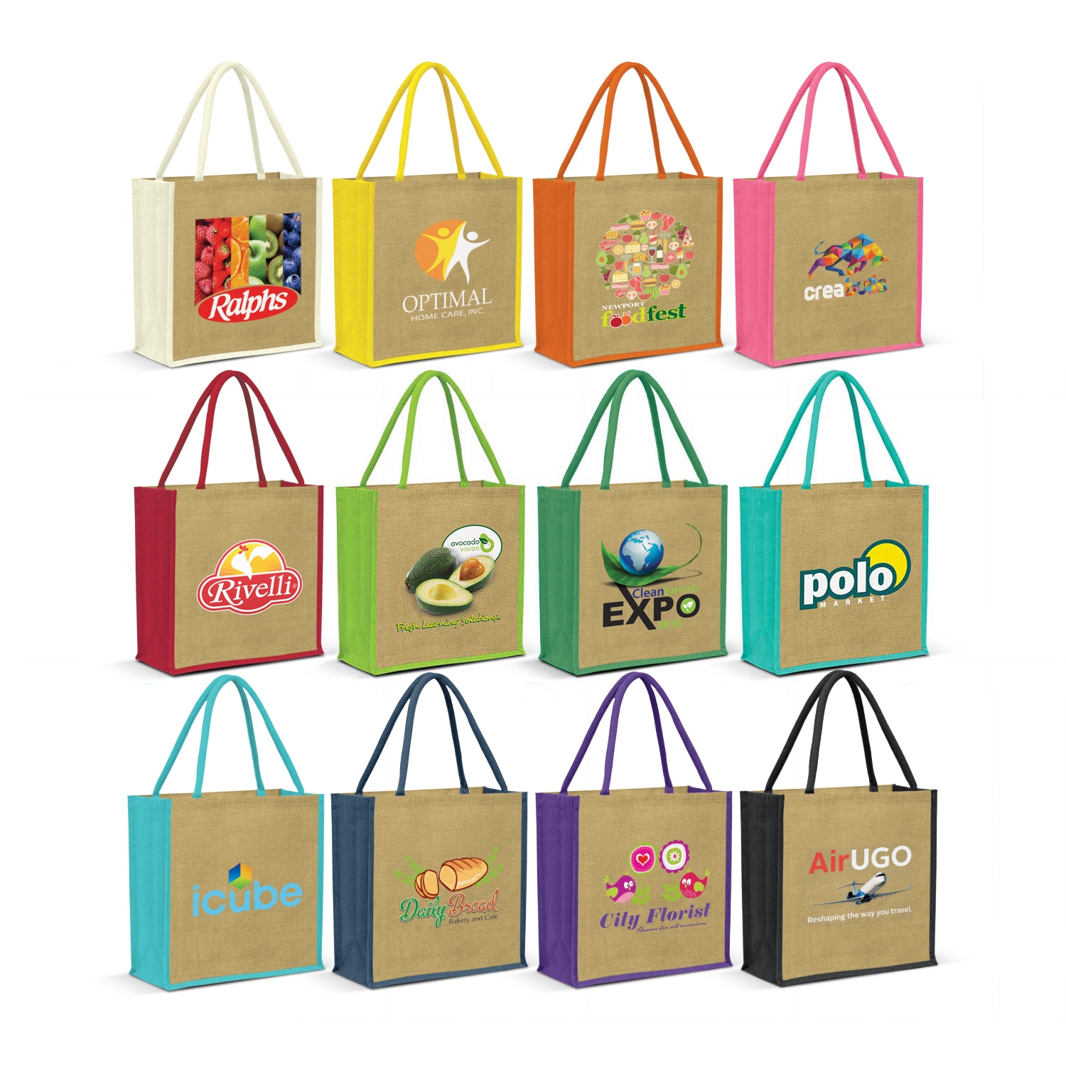 Monza Jute Tote Bag – Image 2