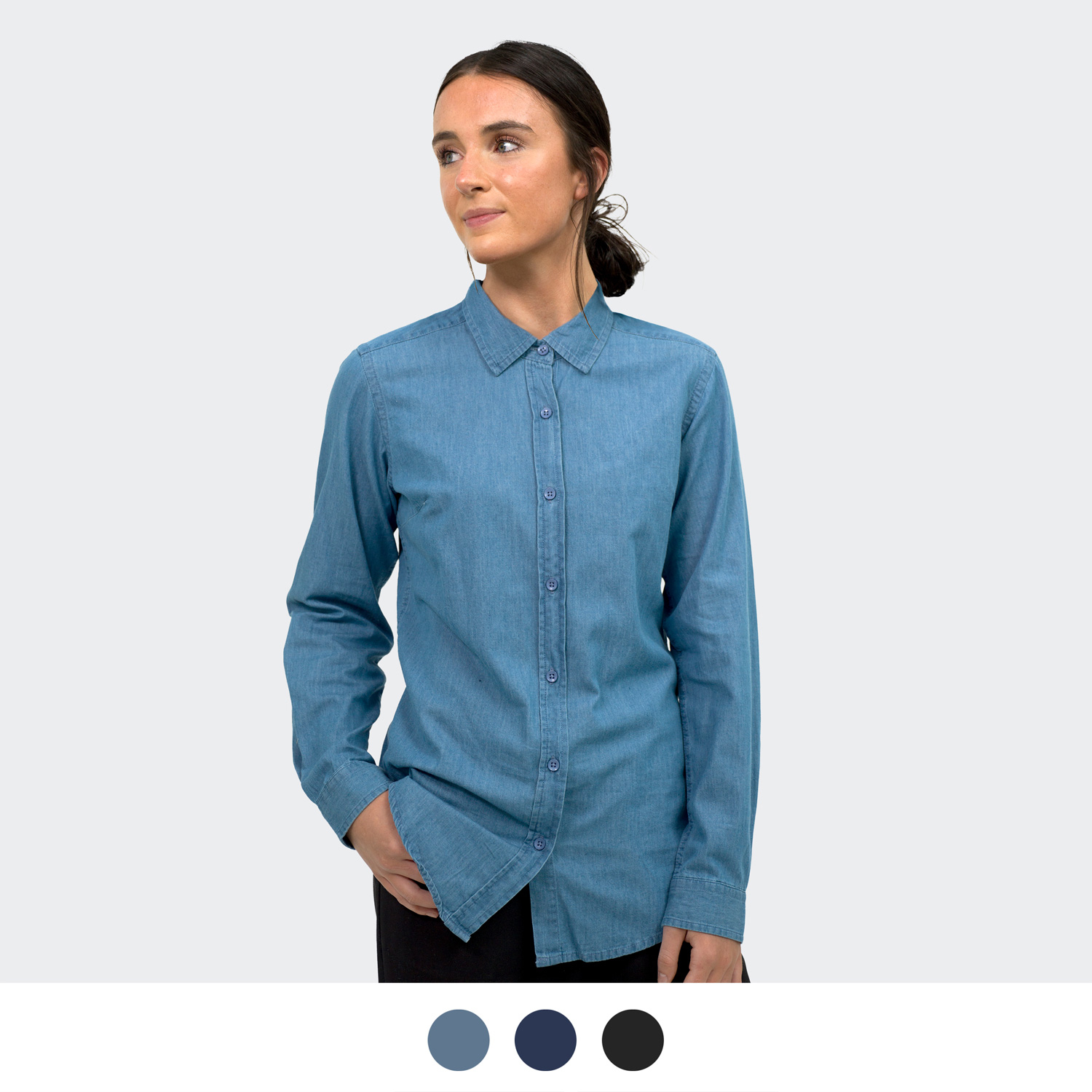TRENDSWEAR Chester Women's Denim Shirt – Image 1