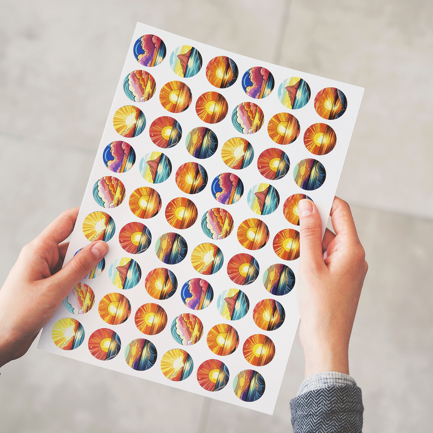 Sticker Sheet 26mm Circle - Matte – Image 3