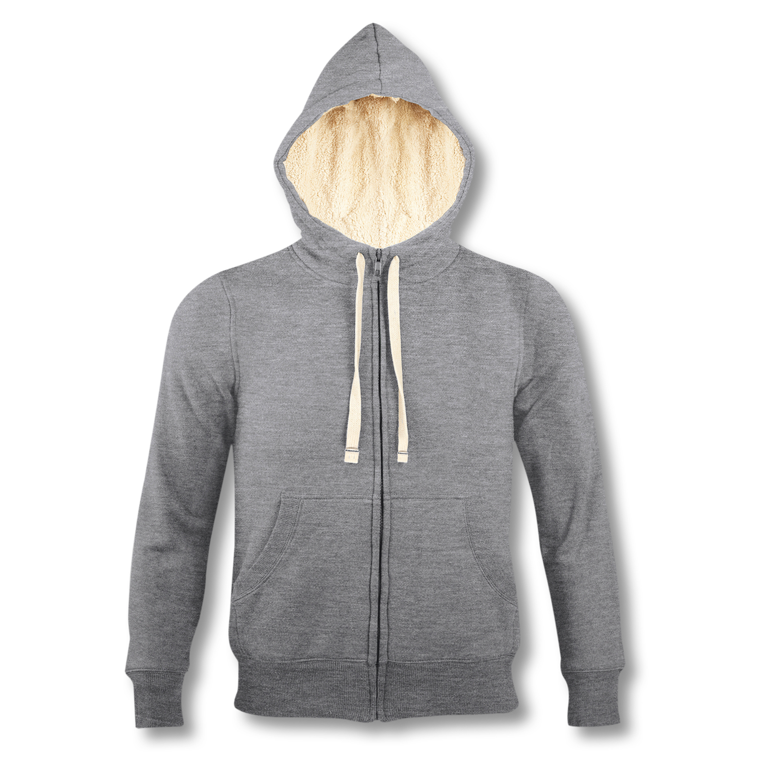 SOLS Sherpa Unisex Zipped Sweatshirt – Image 2