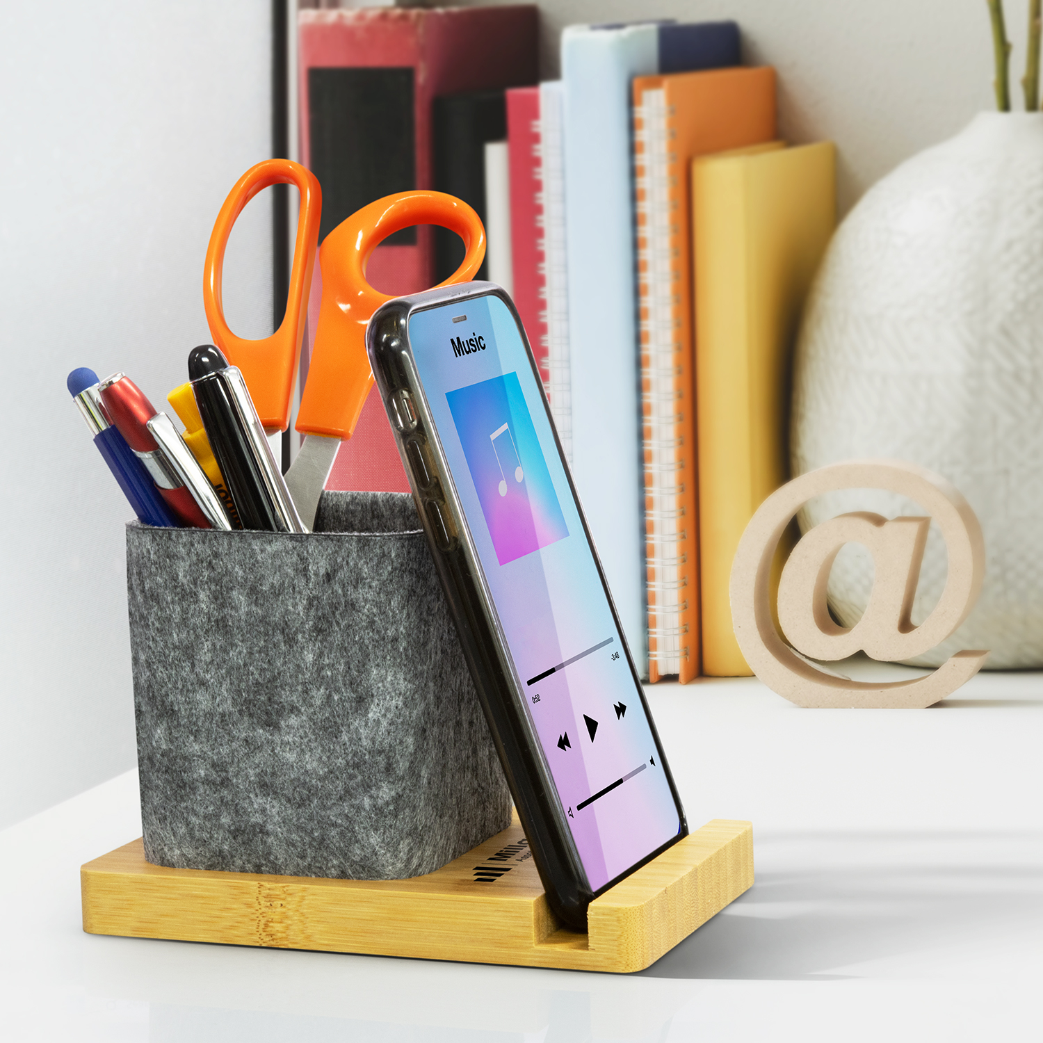 NATURA Bamboo Phone Stand Desk Caddy – Image 7