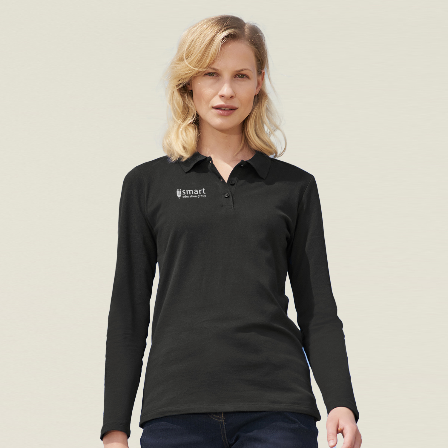 SOLS Perfect Women's Long Sleeve Polo – Image 6