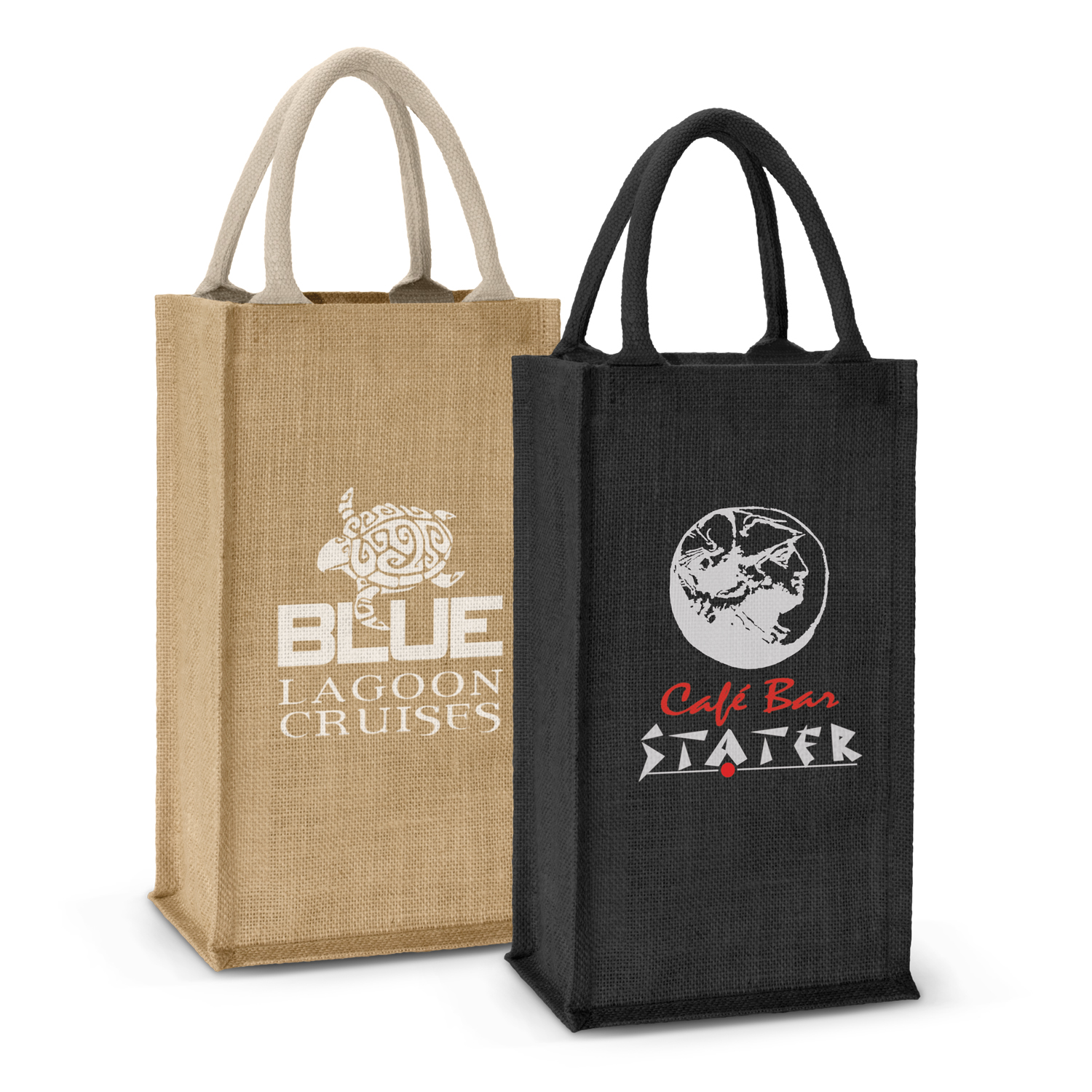 Donato Jute Double Wine Carrier – Image 2