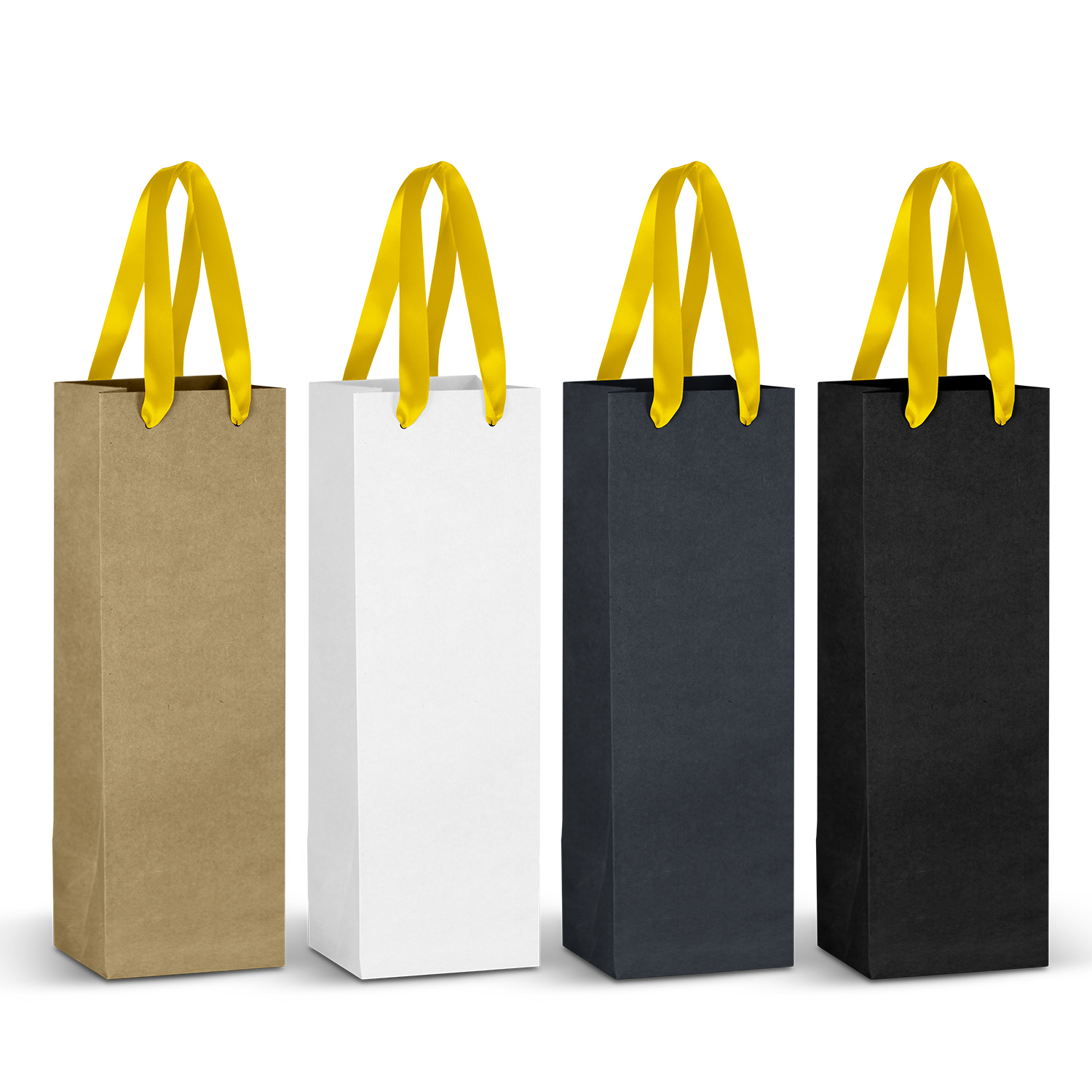 Champagne Ribbon Handle Paper Bag – Image 3