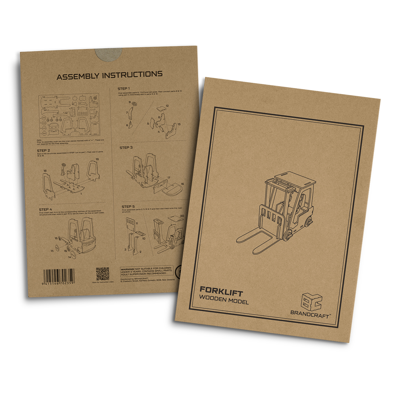 BRANDCRAFT Forklift Wooden Model – Image 5