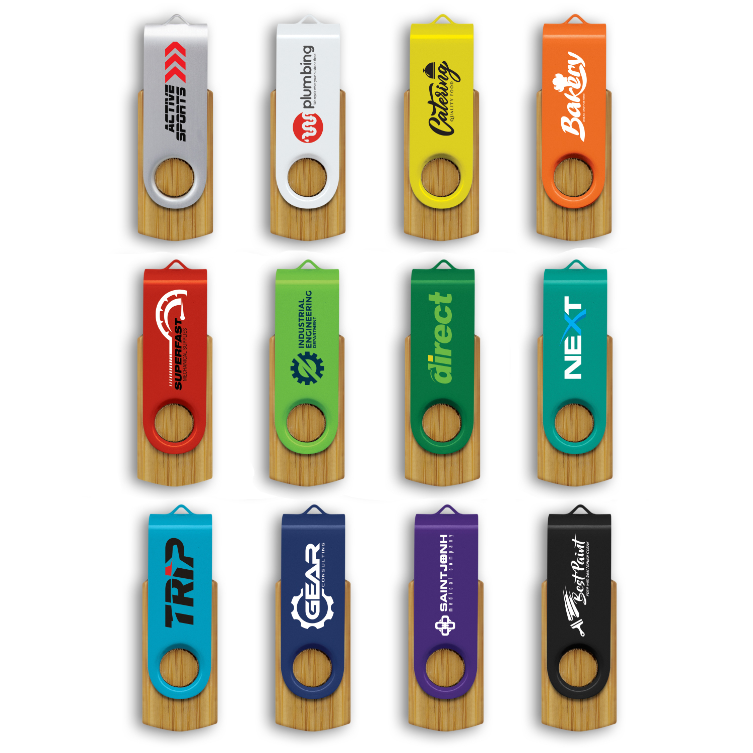 Helix 4GB Bamboo Flash Drive – Image 3