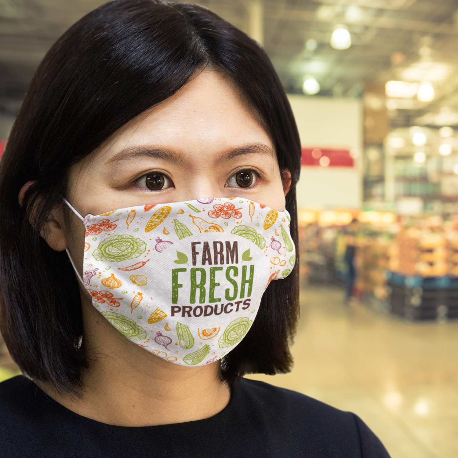 Reusable Face Mask Full Colour - Large – Image 6