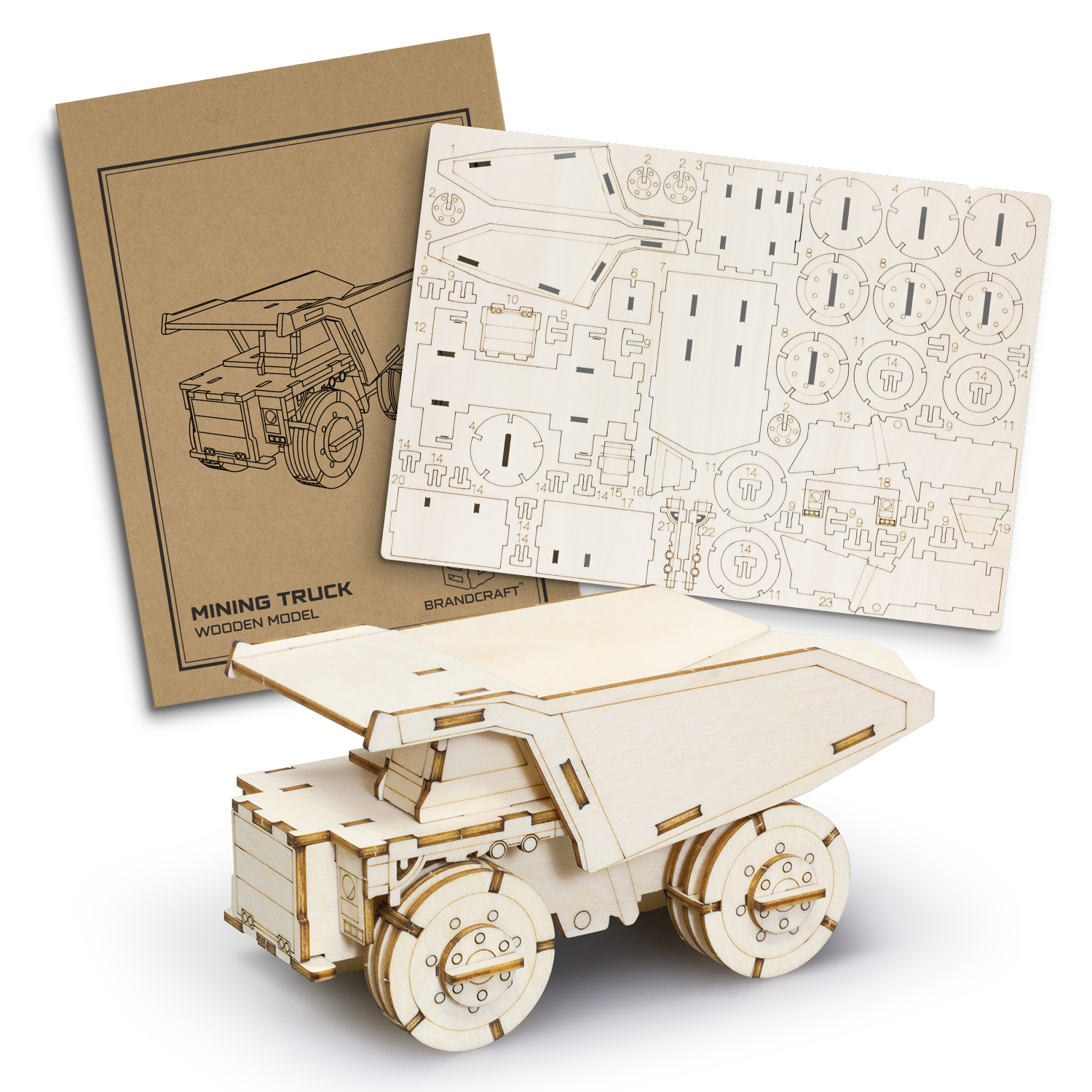 BRANDCRAFT Mining Truck Wooden Model – Image 2