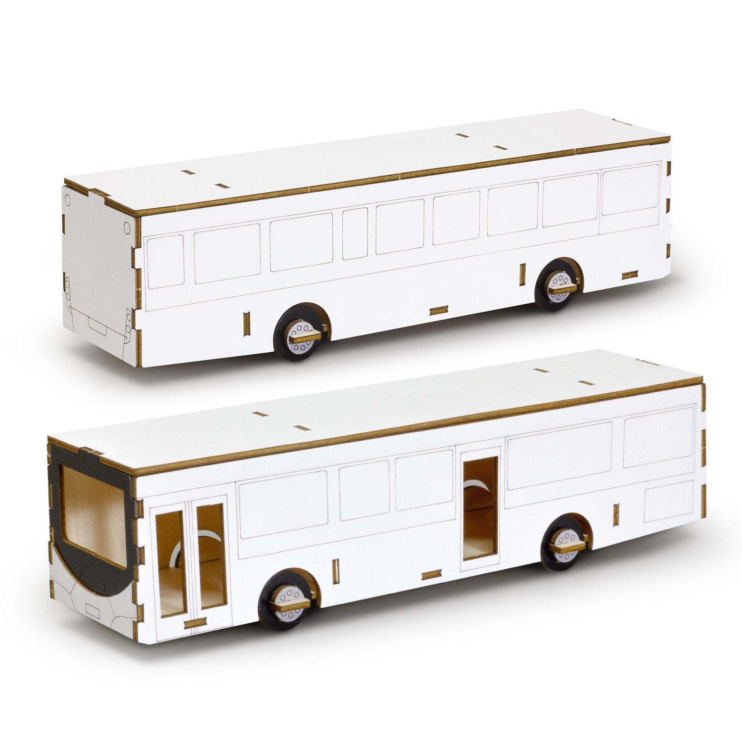 BRANDCRAFT Bus Wooden Model – Image 7